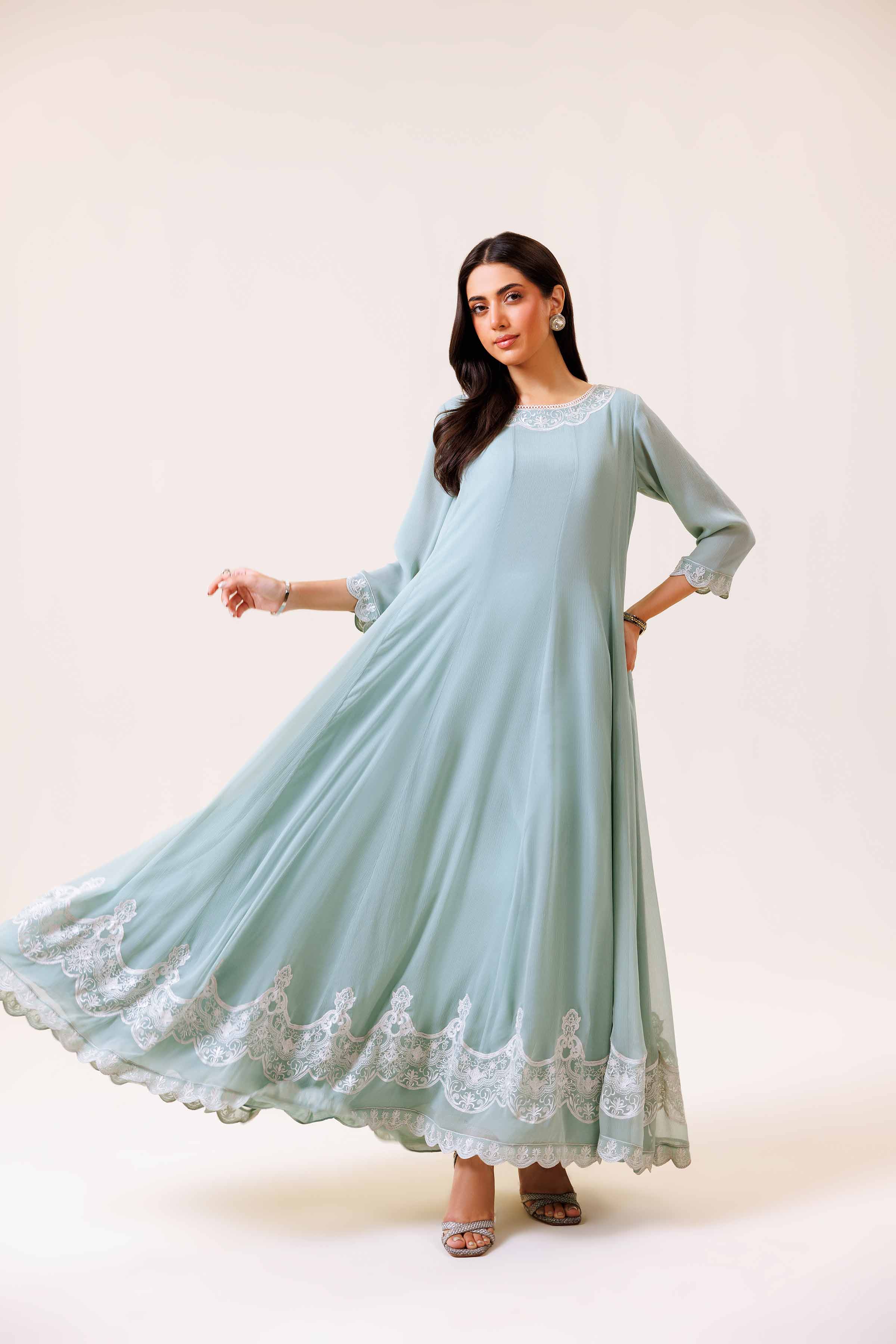 Embroidered Dress - KFE24-108