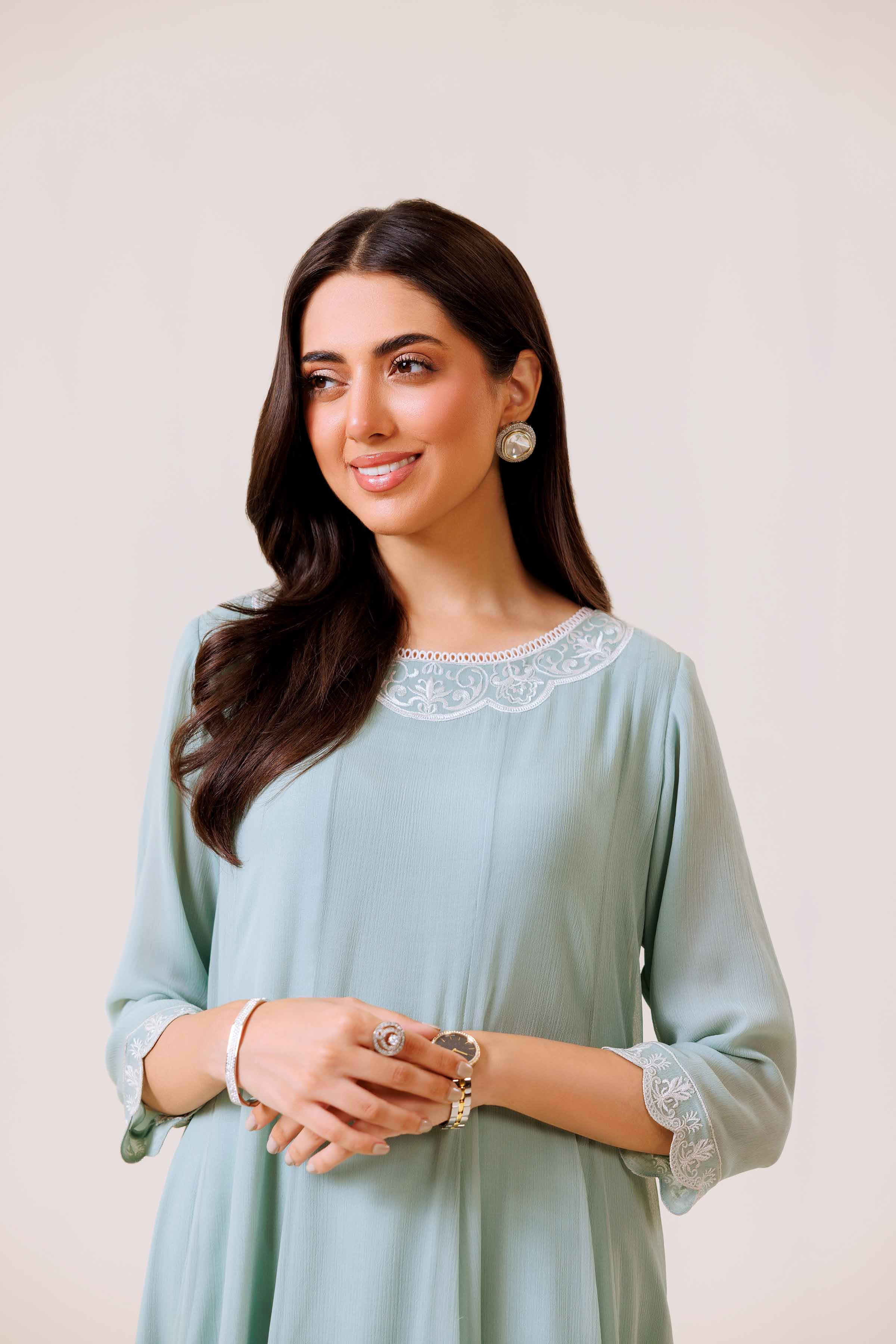 Embroidered Dress - KFE24-108
