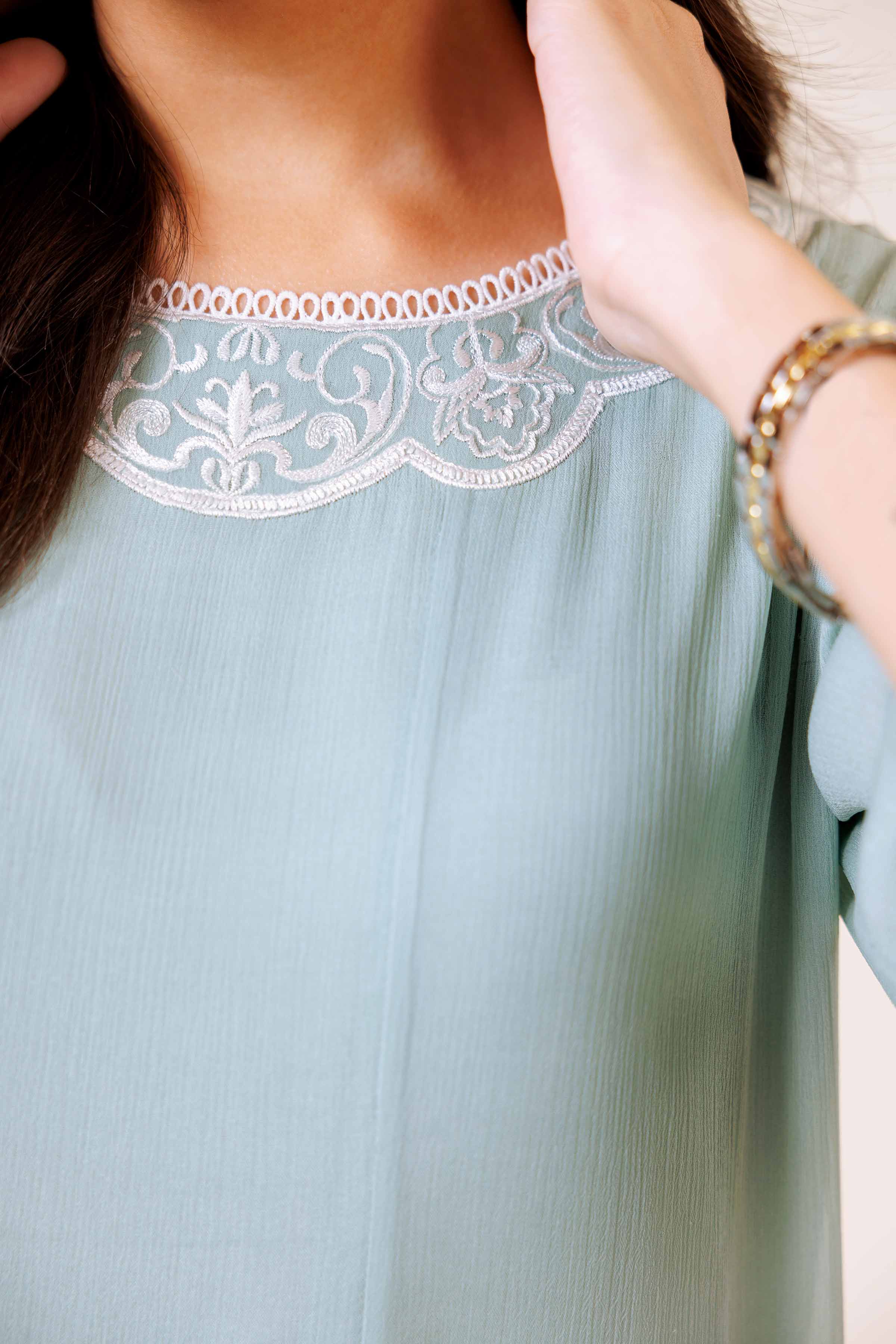 Embroidered Dress - KFE24-108
