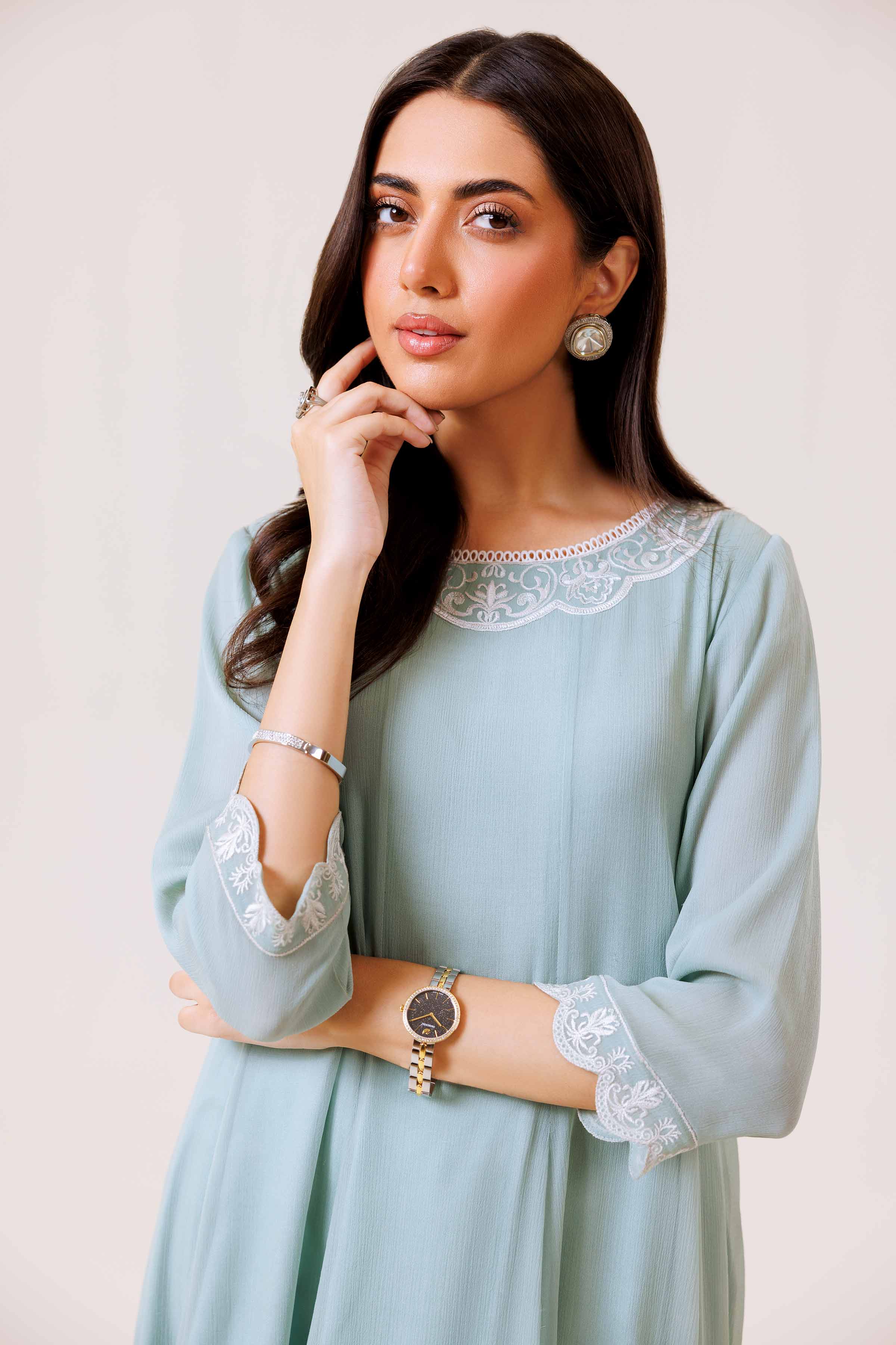 Embroidered Dress - KFE24-108