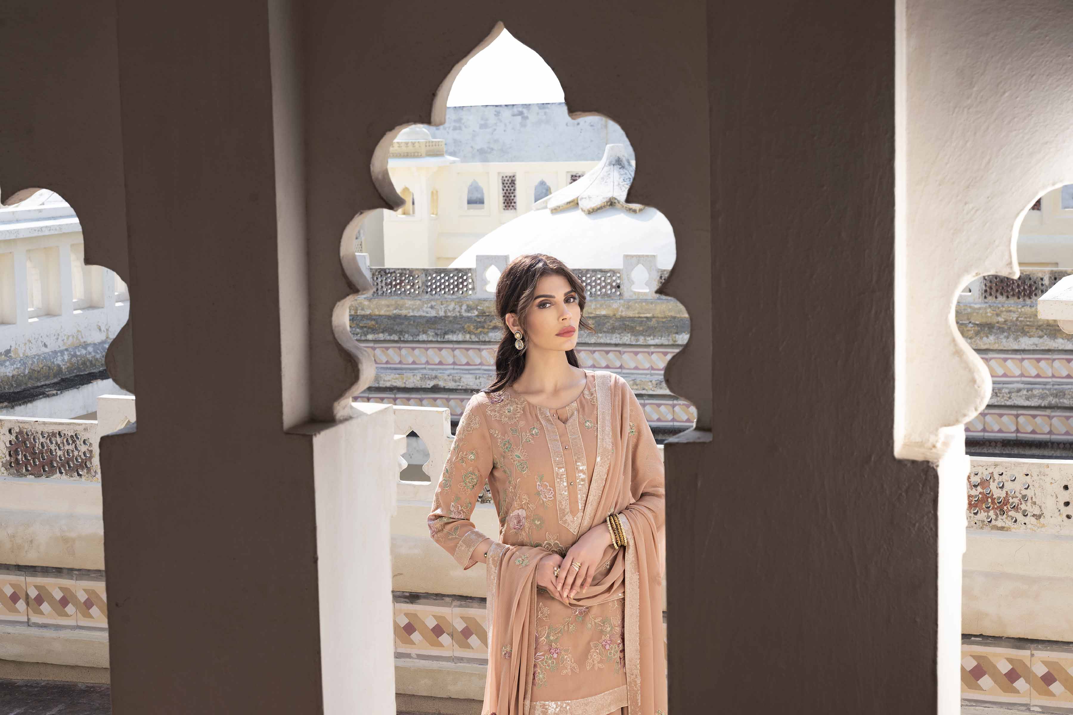 3 Piece - Embroidered Suit - KFE24-110