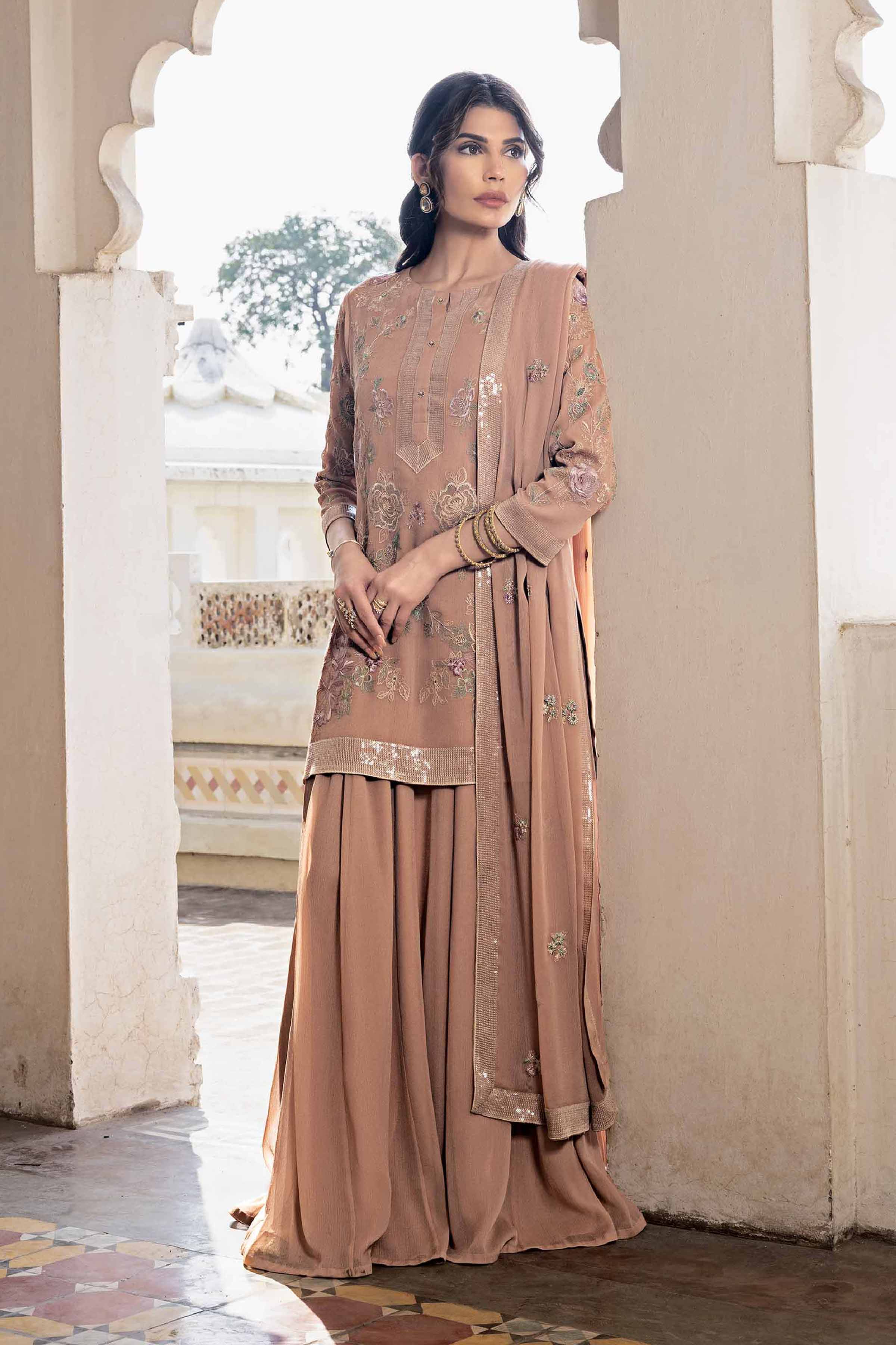 3 Piece - Embroidered Suit - KFE24-110