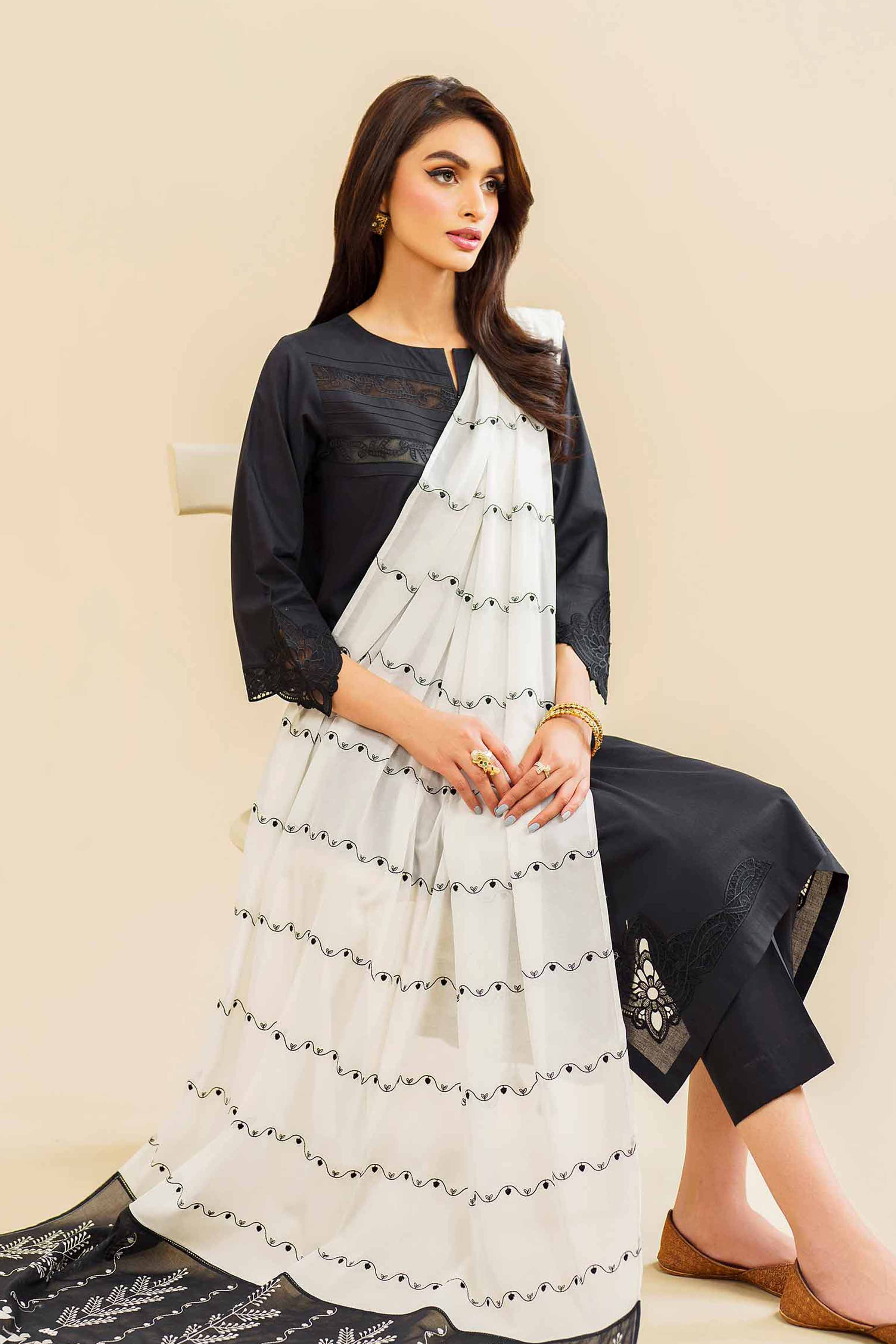 Embroidered Dupatta - KFE24-130