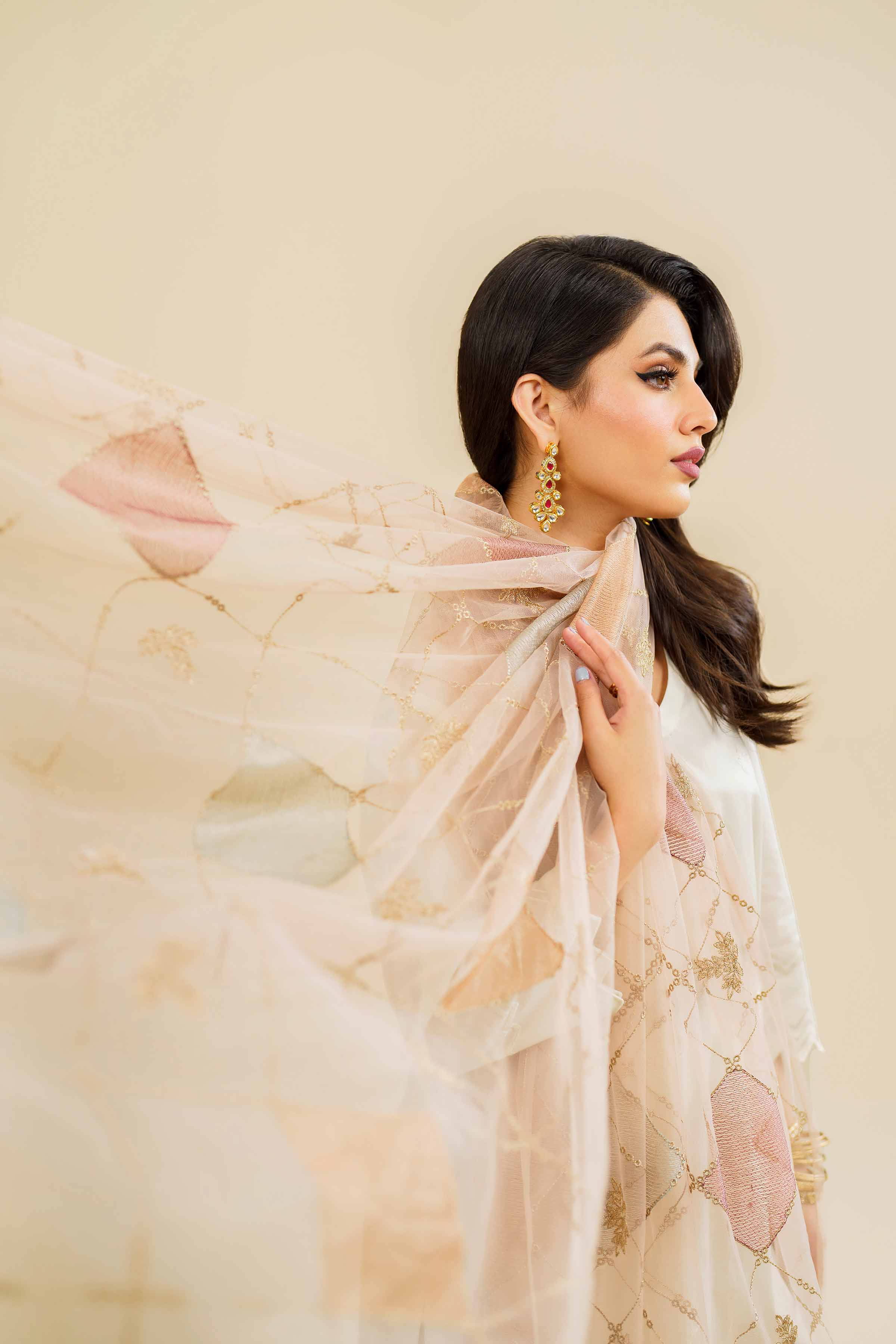 Embroidered Dupatta - KFE24-132