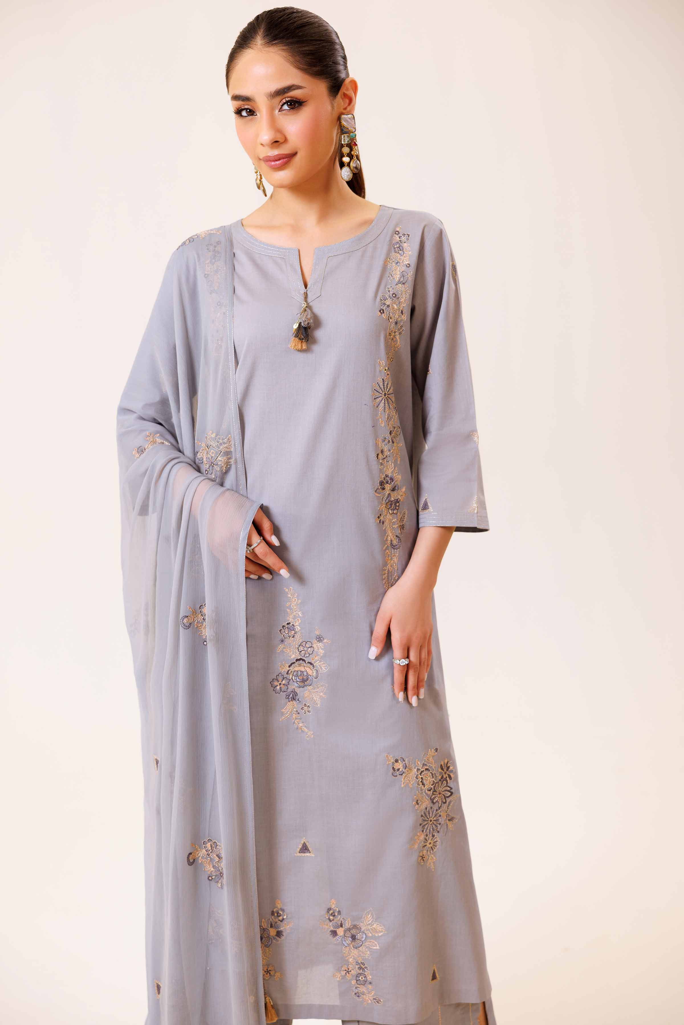 3 Piece - Embroidered Suit - KFE24-17