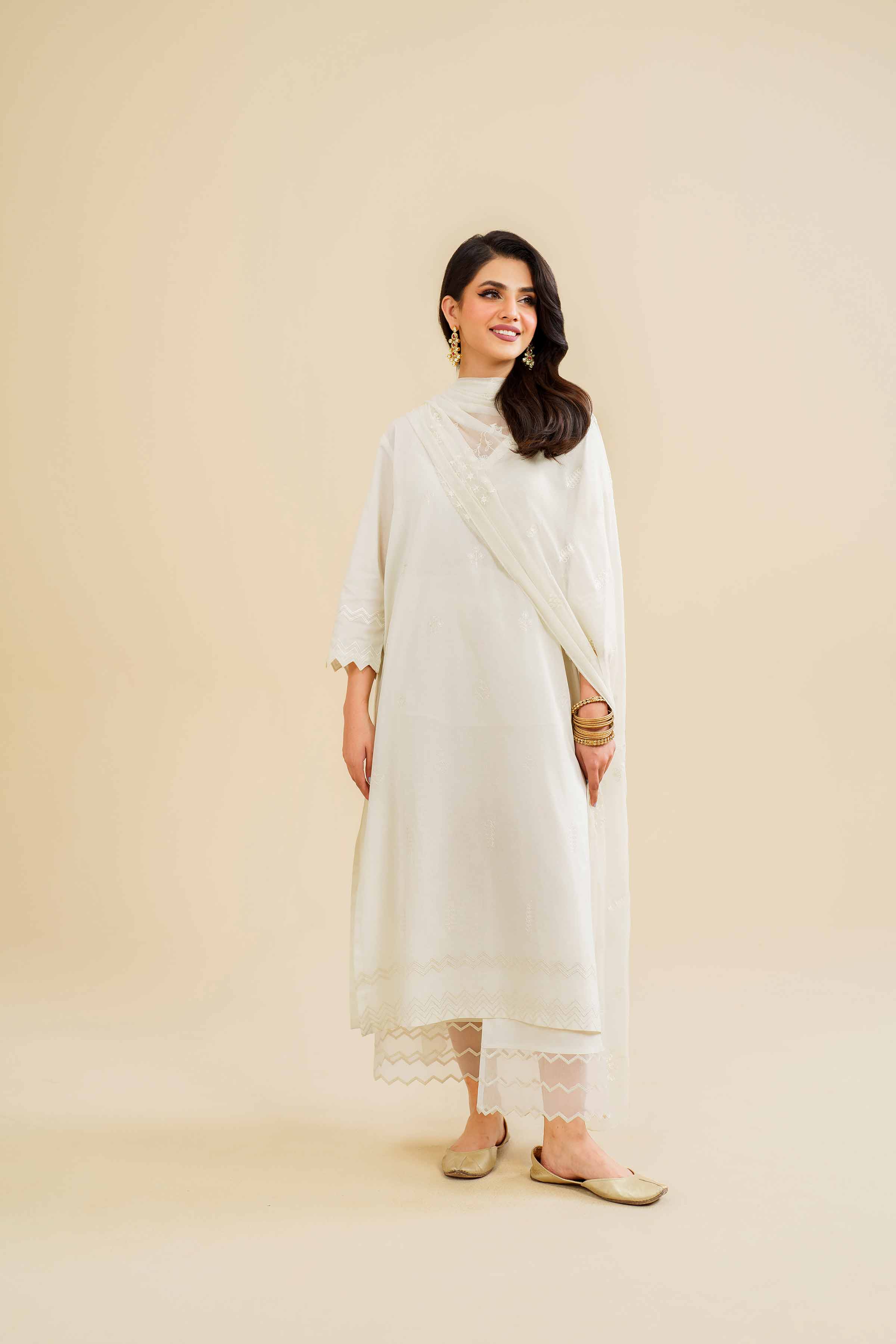 3 Piece - Embroidered Suit - KFE24-22