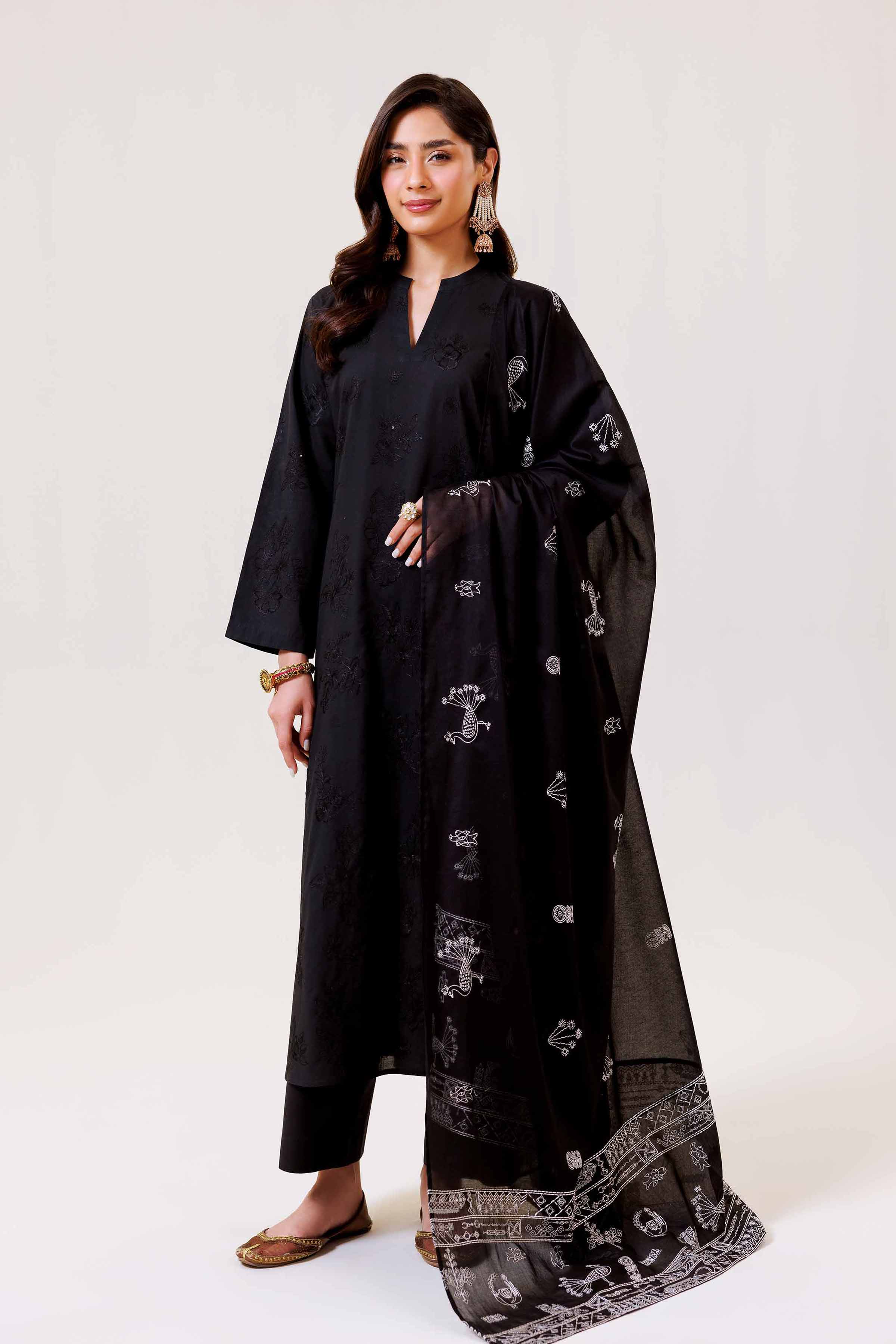 3 Piece - Embroidered Suit - KFE24-24