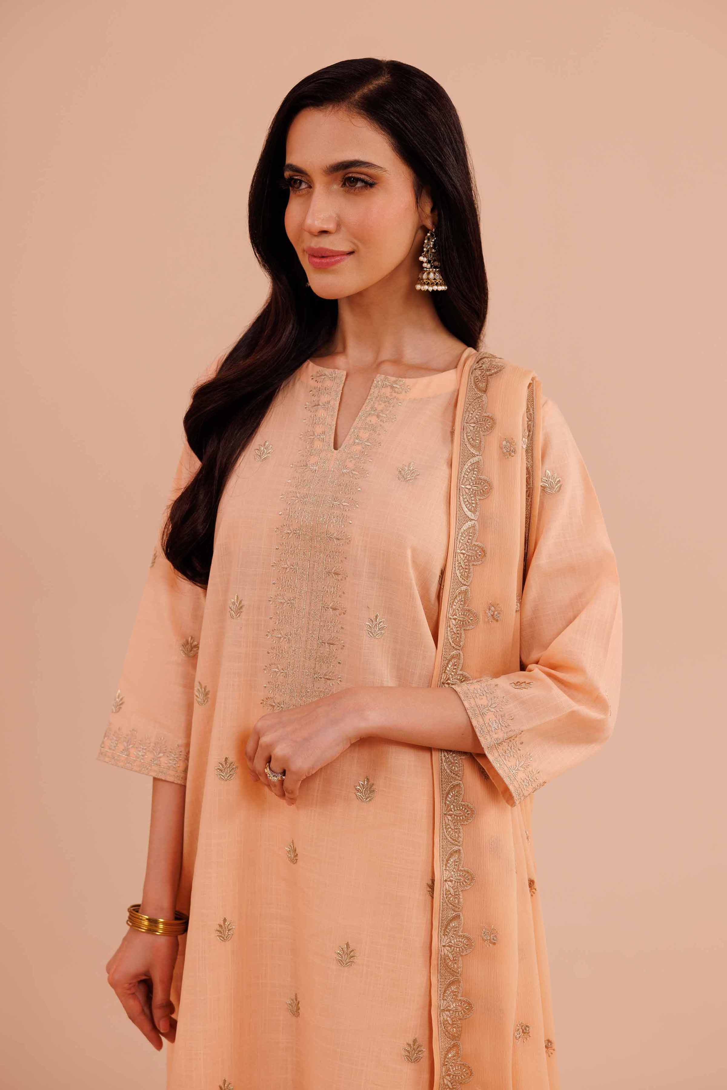 3 Piece - Embroidered Suit - KFE24-25