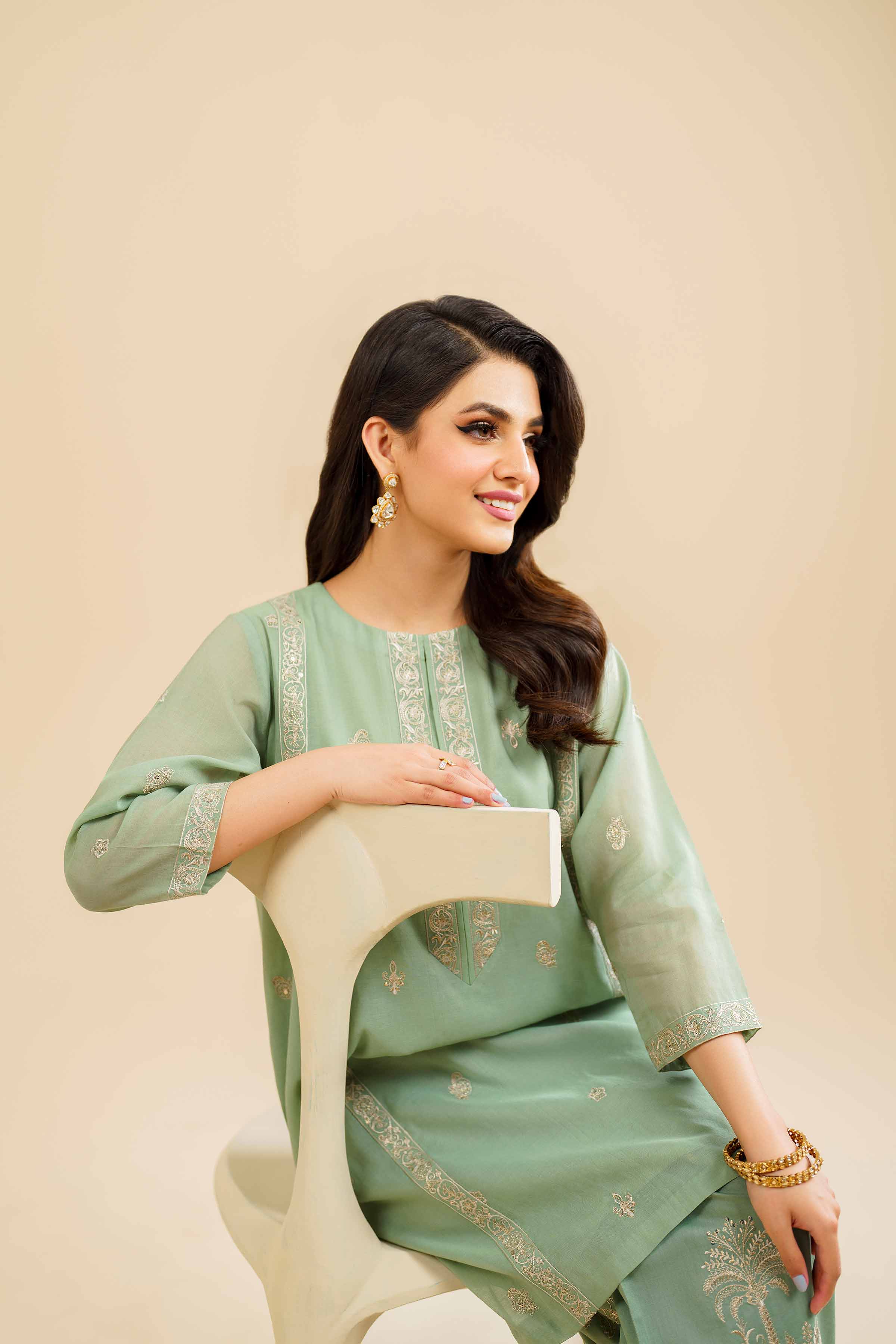 2 Piece - Embroidered Suit - KFE24-80