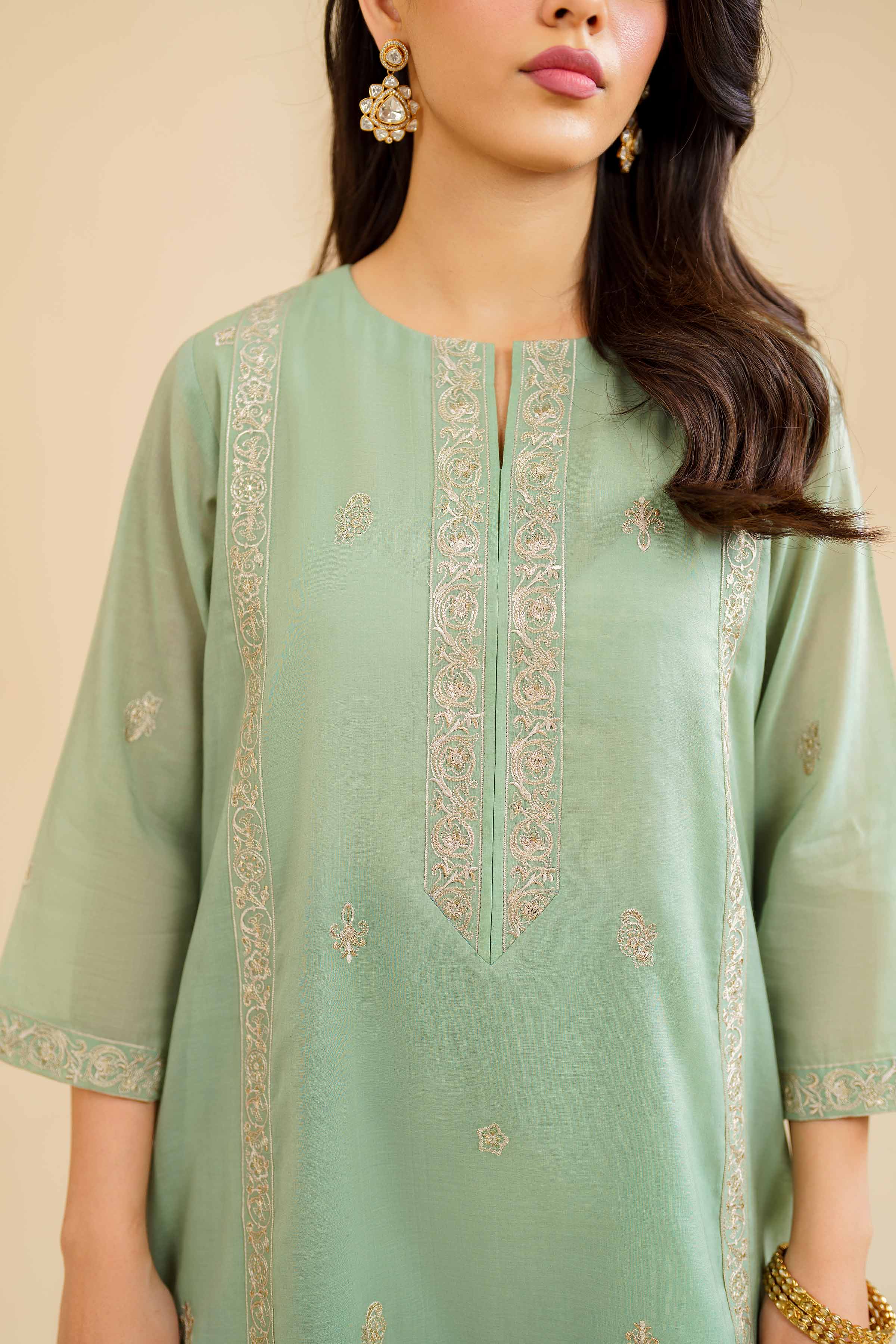 2 Piece - Embroidered Suit - KFE24-80