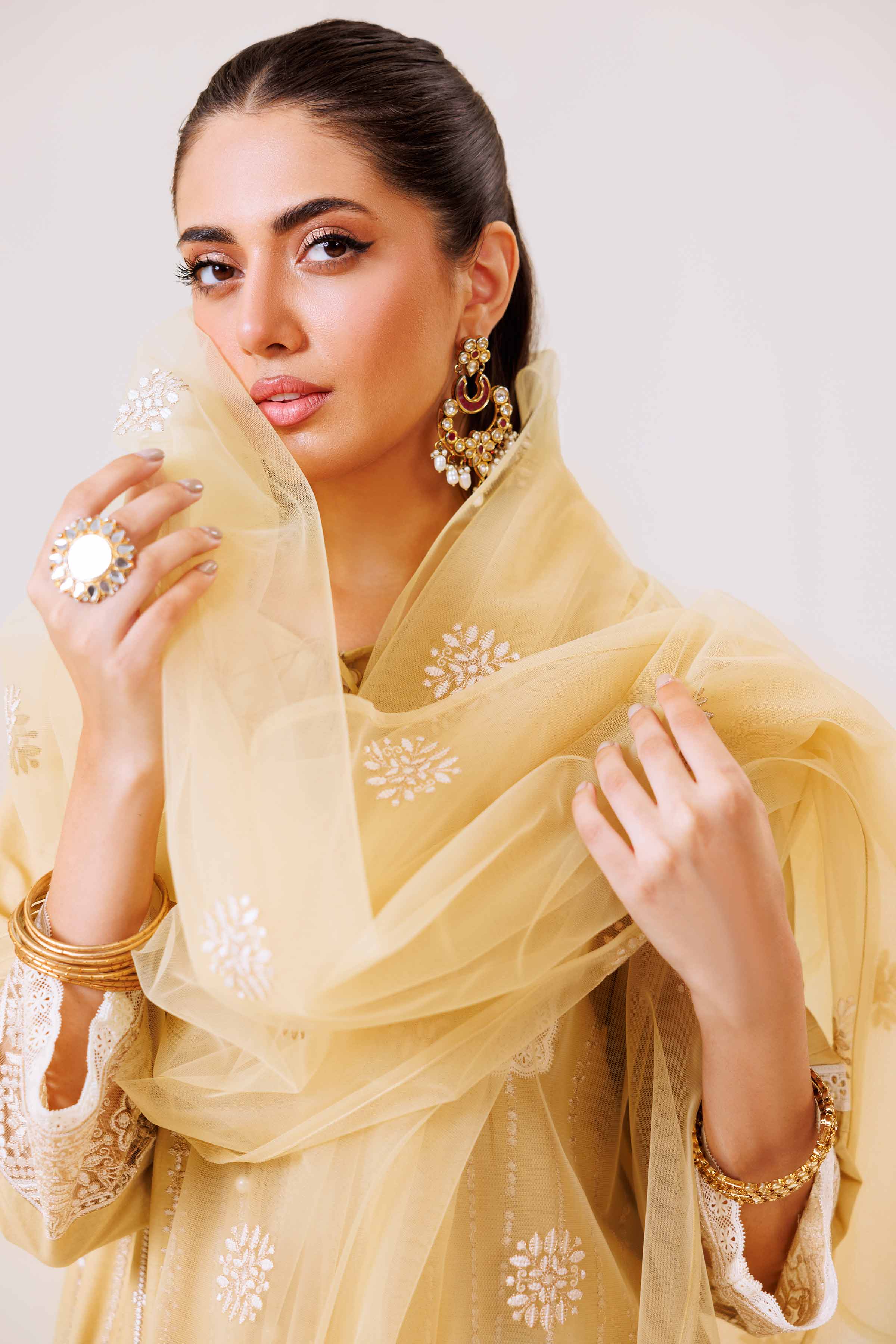 3 Piece - Embroidered Suit - KFE24-82
