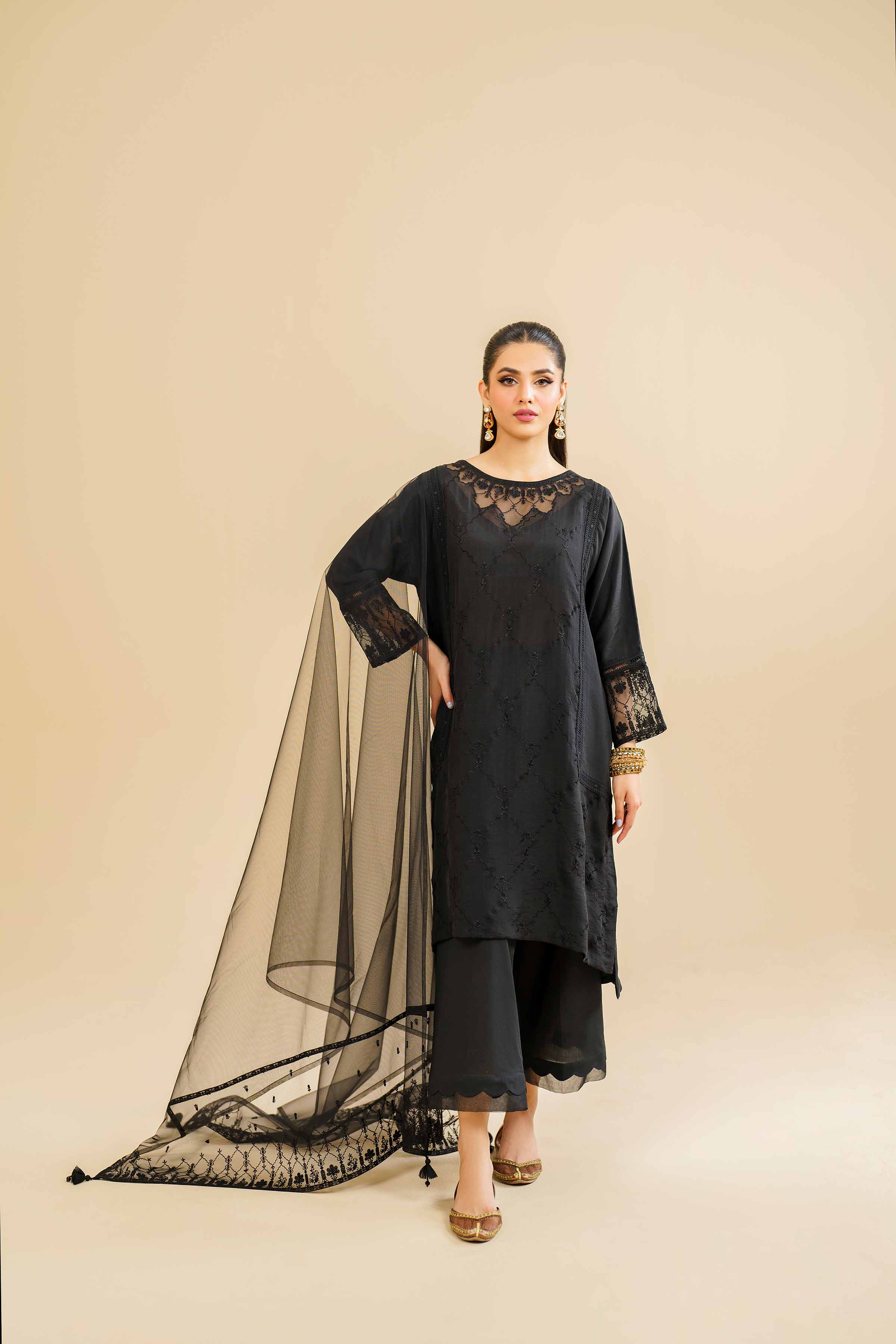 3 Piece - Embroidered Suit - KFE24-83