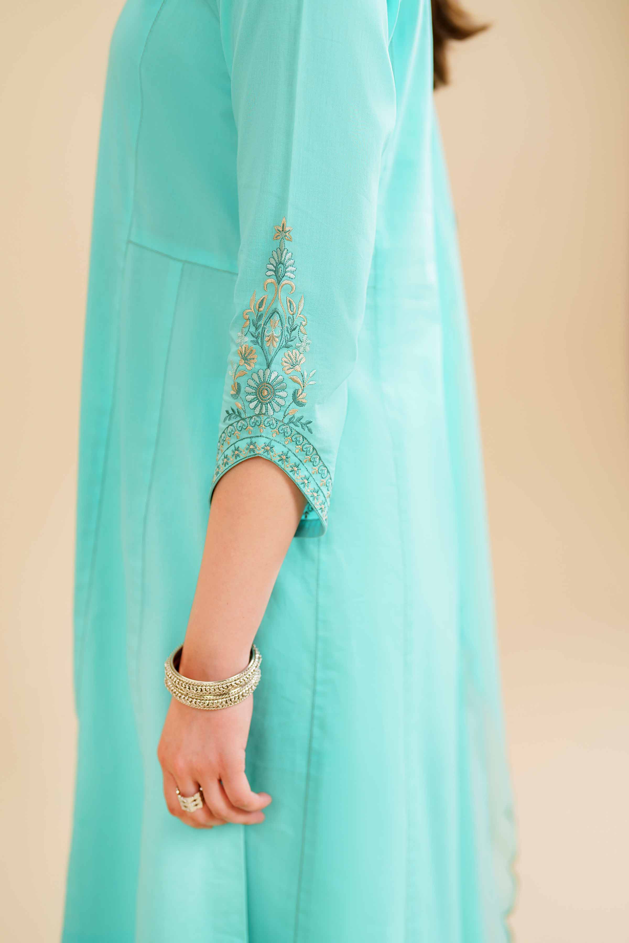 3 Piece - Embroidered Suit - KFE24-87