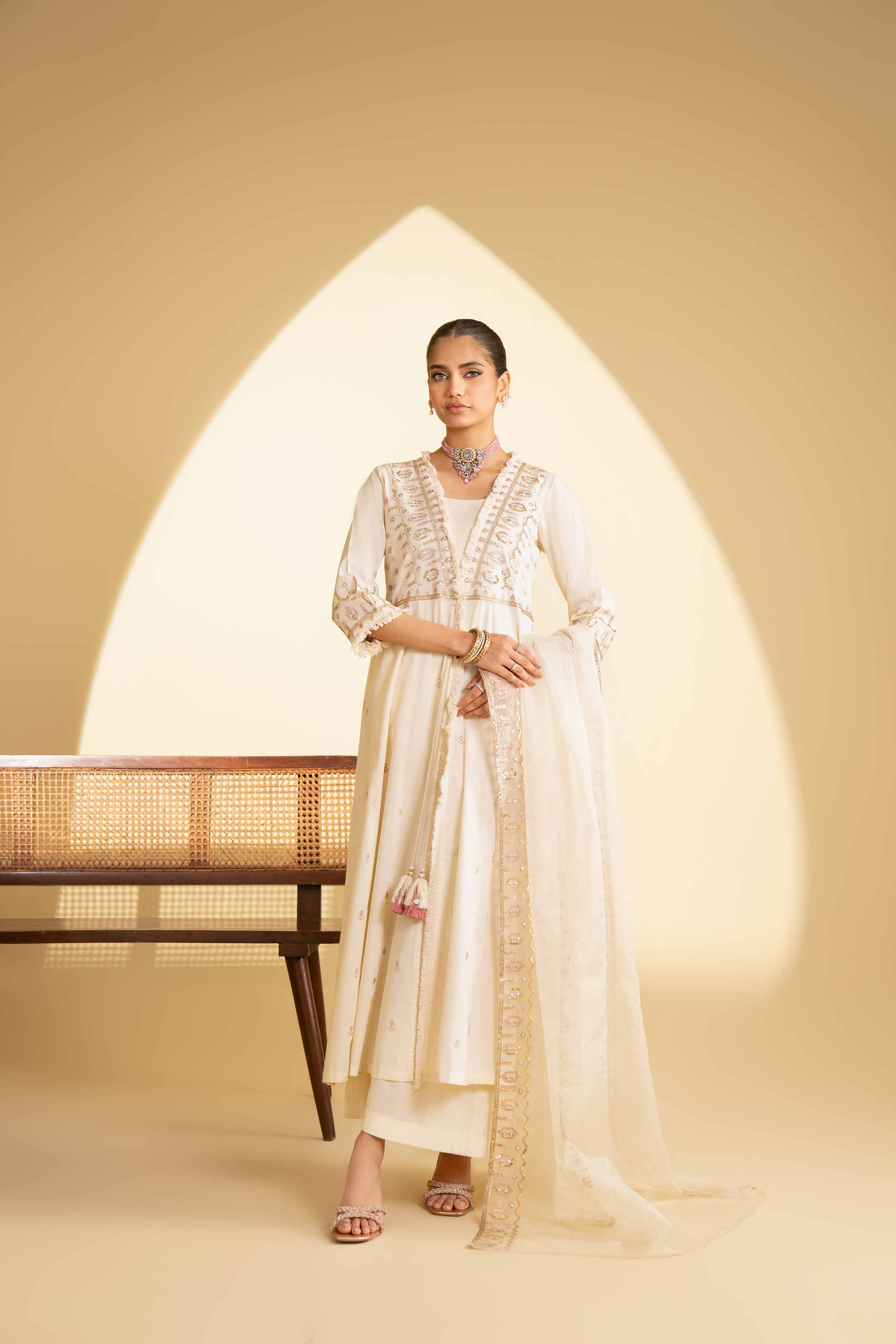 3 Piece - Embroidered Suit - KFE25-10