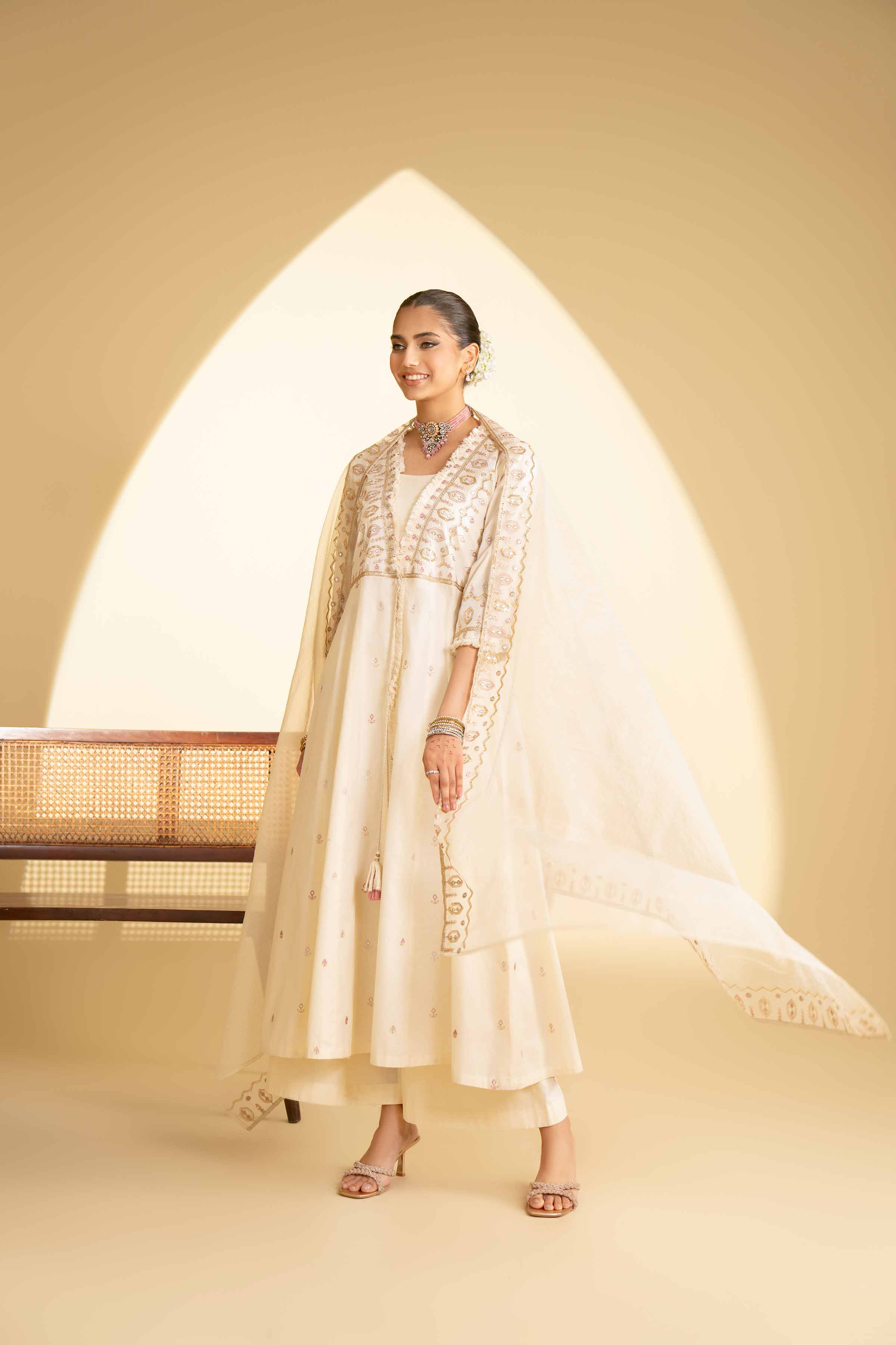 3 Piece - Embroidered Suit - KFE25-10