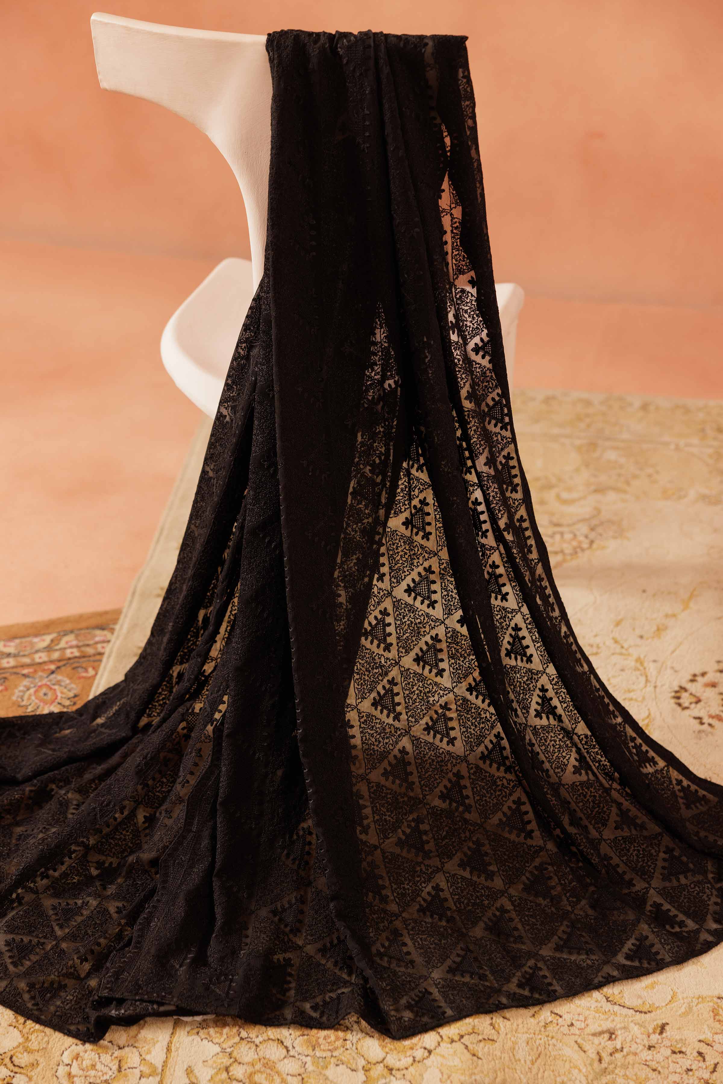 Embroidered Dupatta - KFE25-105
