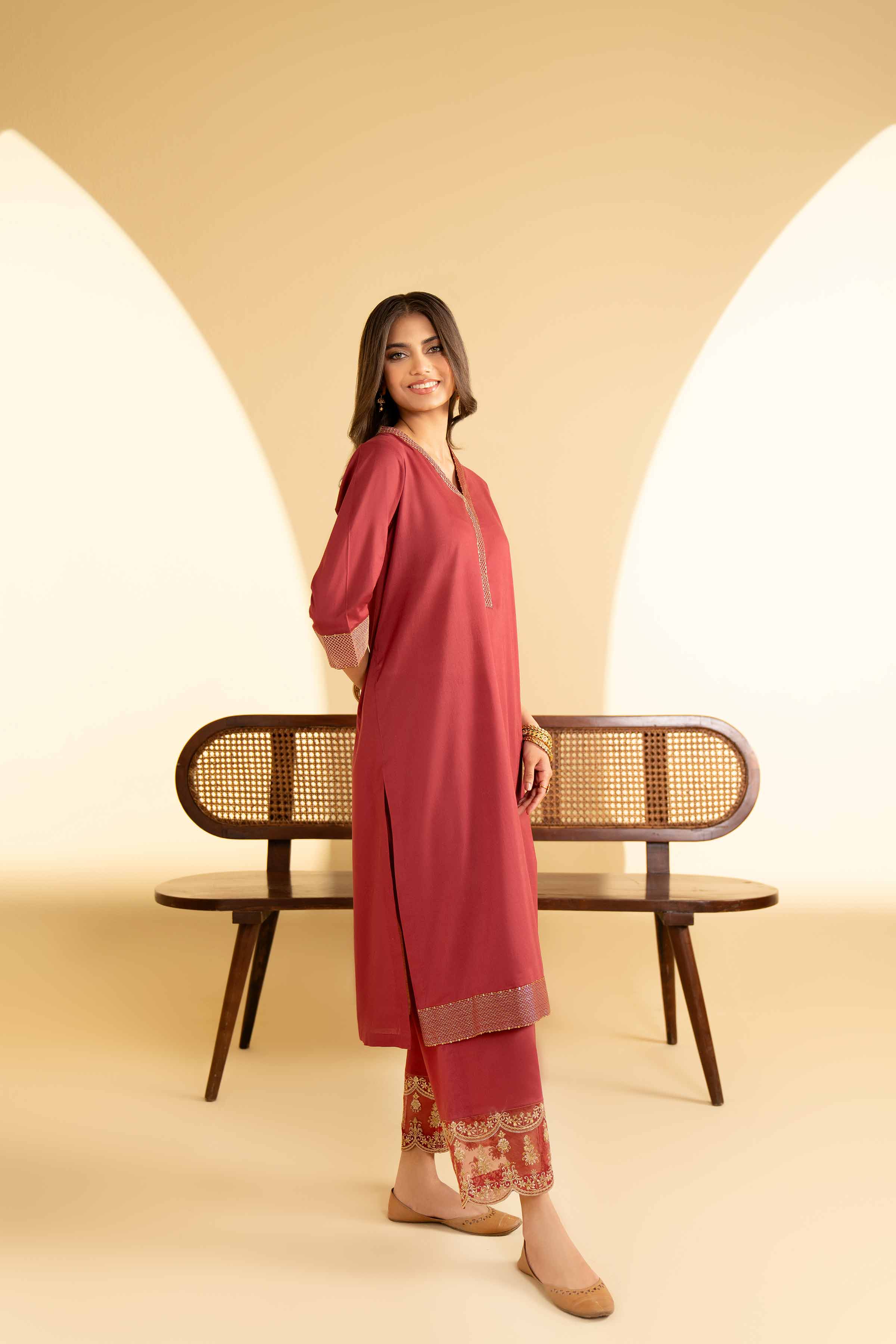 2 Piece - Embroidered Suit - KFE25-11