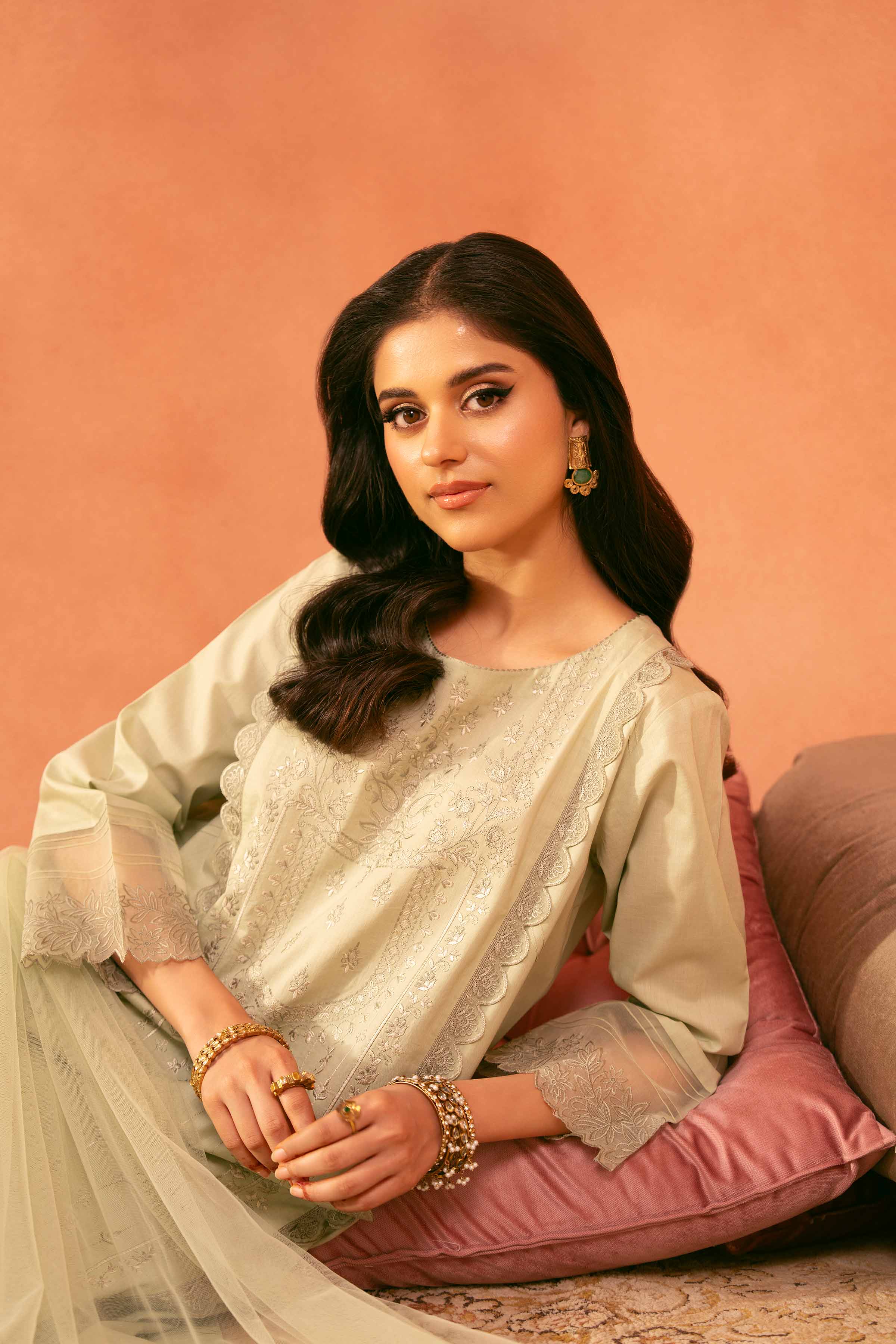 3 Piece - Embroidered Suit - KFE25-133