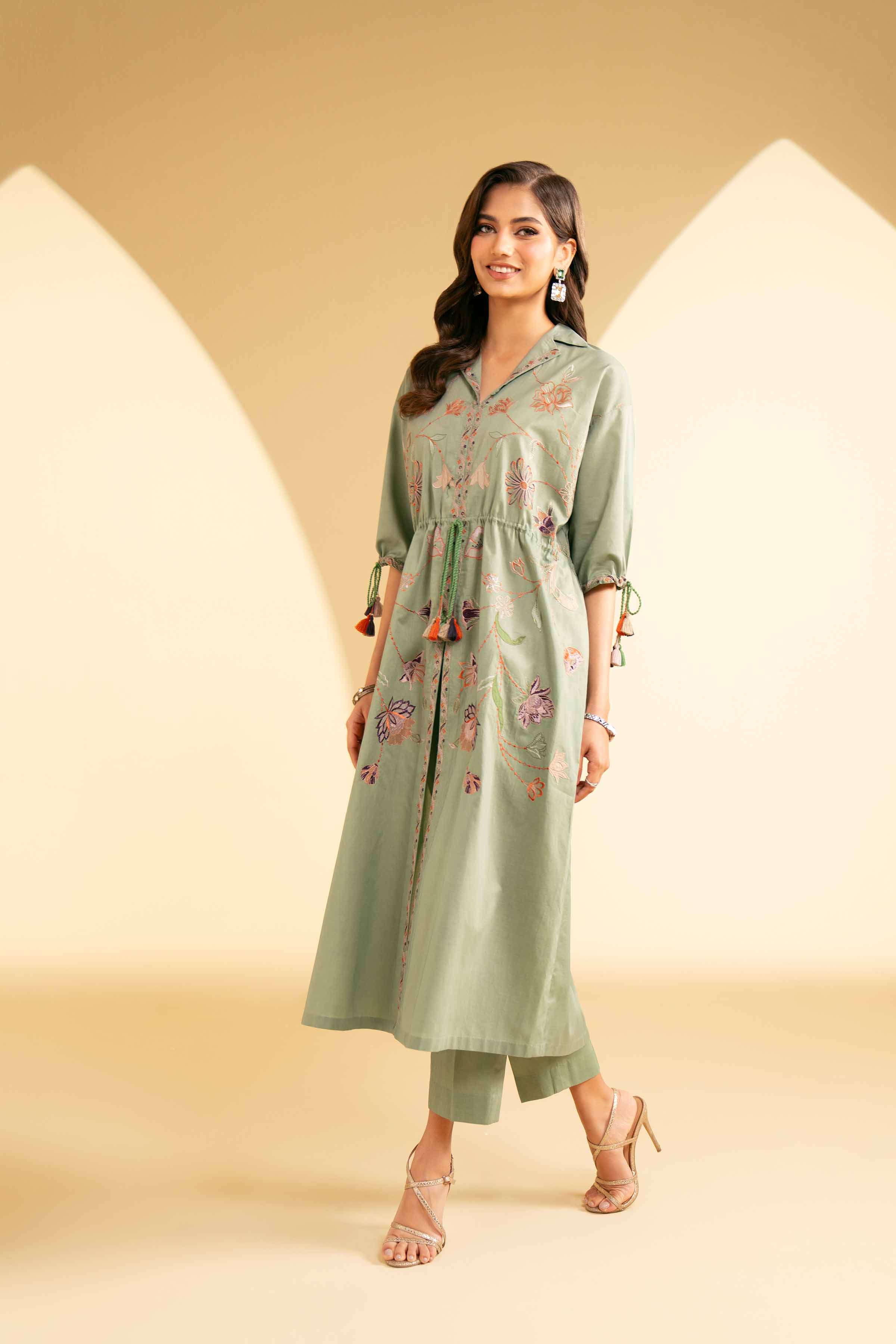 2 Piece - Embroidered Suit - KFE25-14