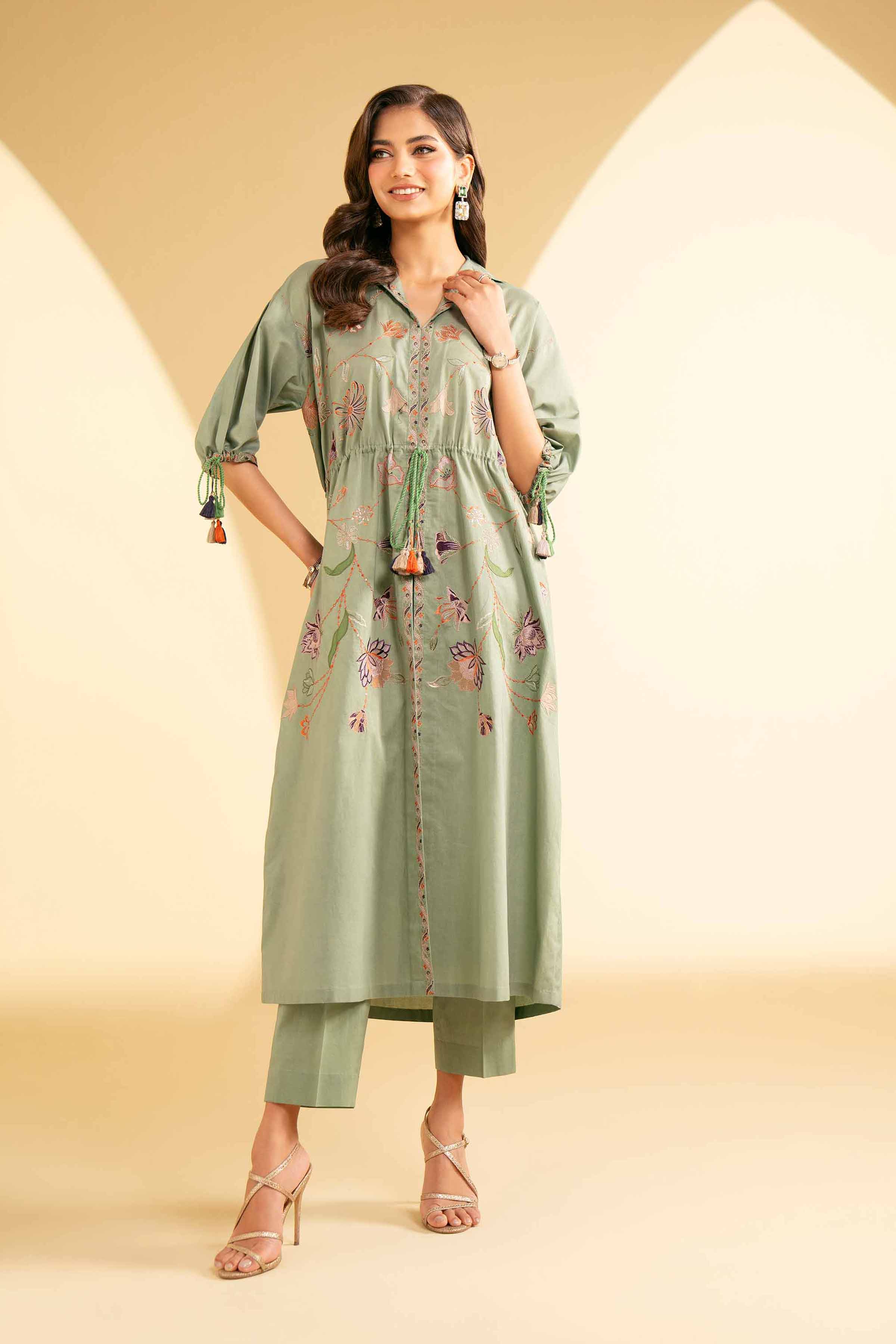 2 Piece - Embroidered Suit - KFE25-14