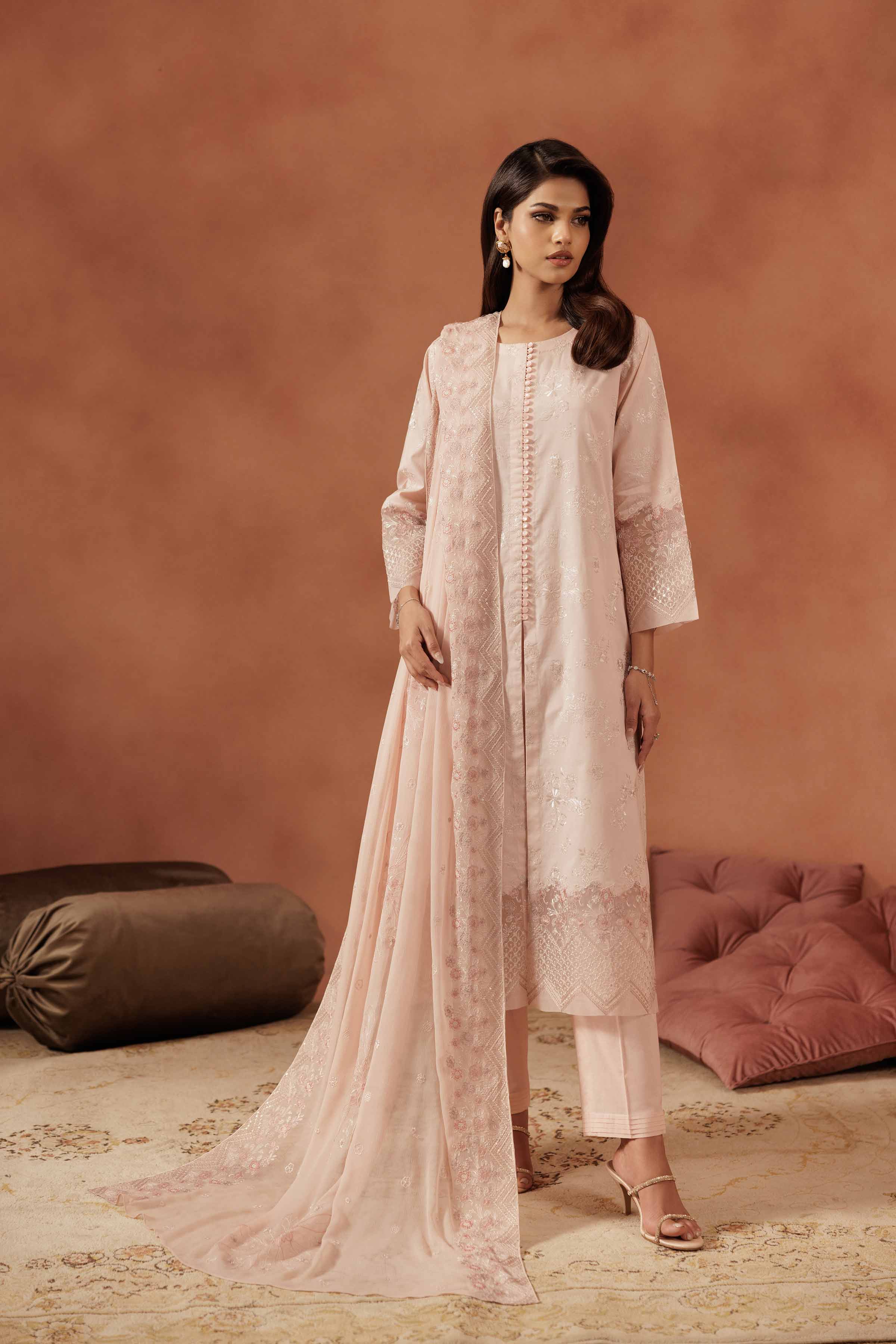 3 Piece - Embroidered Suit - KFE25-154