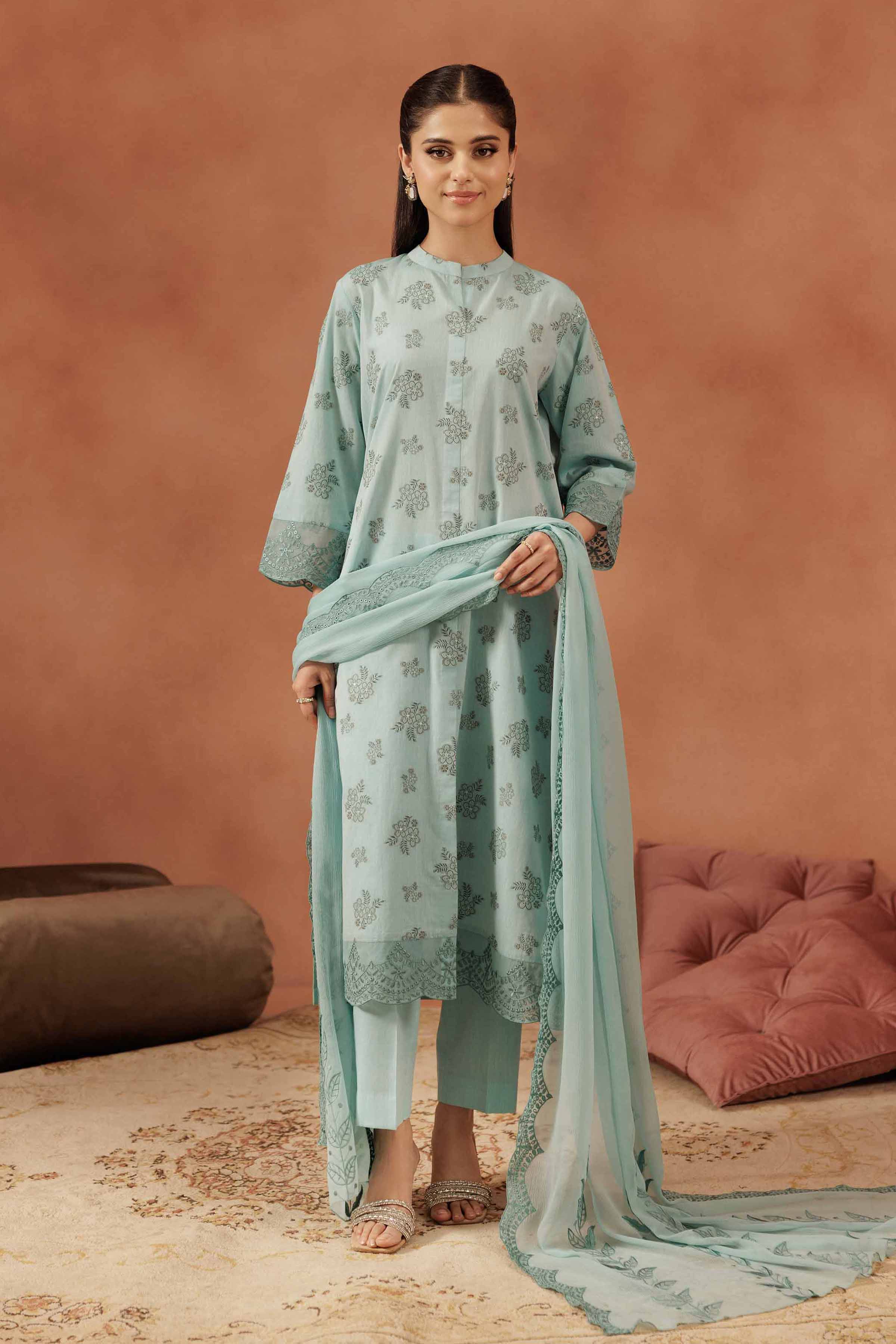 3 Piece - Embroidered Suit - KFE25-159 for Women - Pret Collection | Nishat | Shop Online