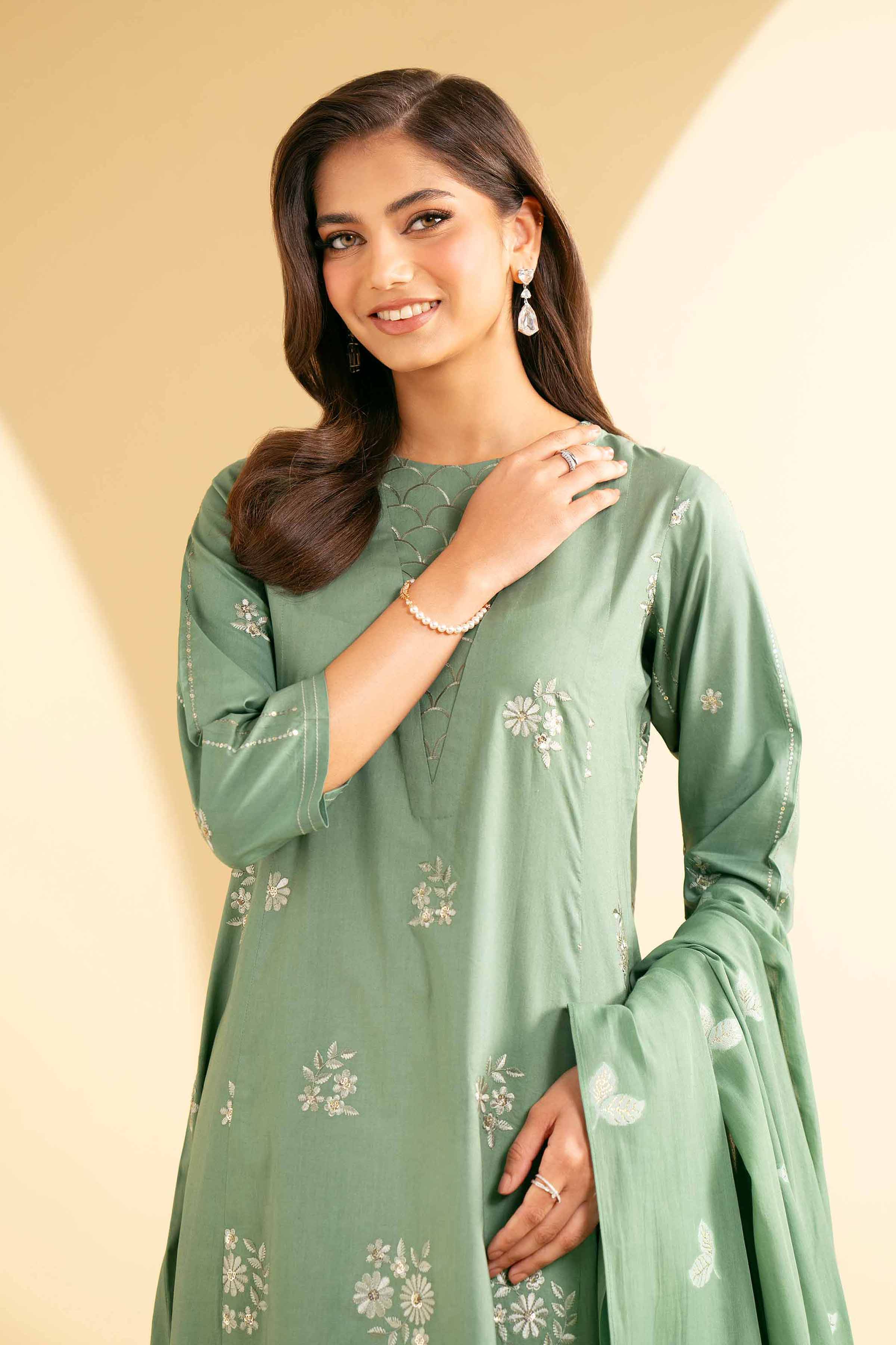 3 Piece - Embroidered Suit - KFE25-16