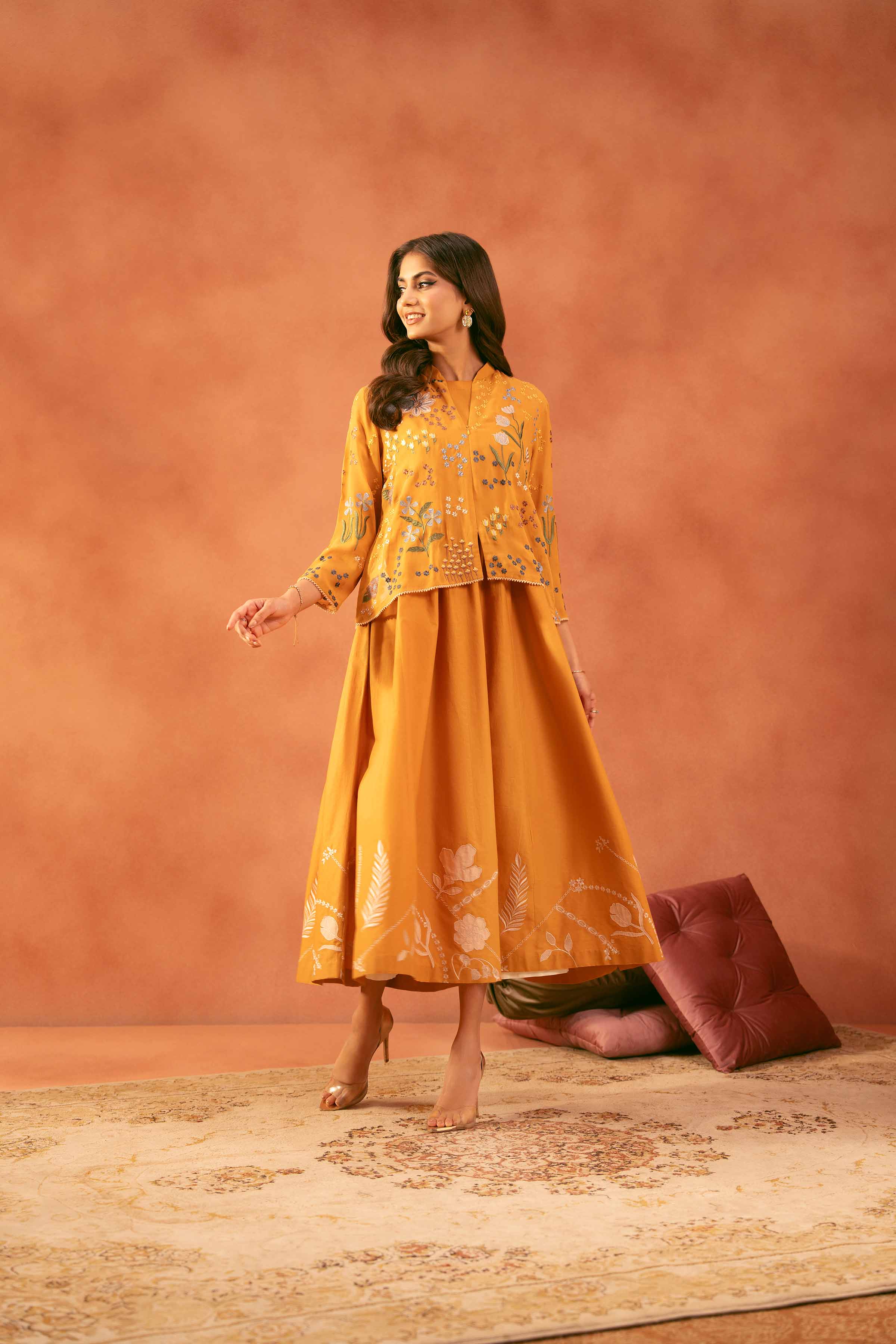 2 Piece - Embroidered Suit - KFE25-169