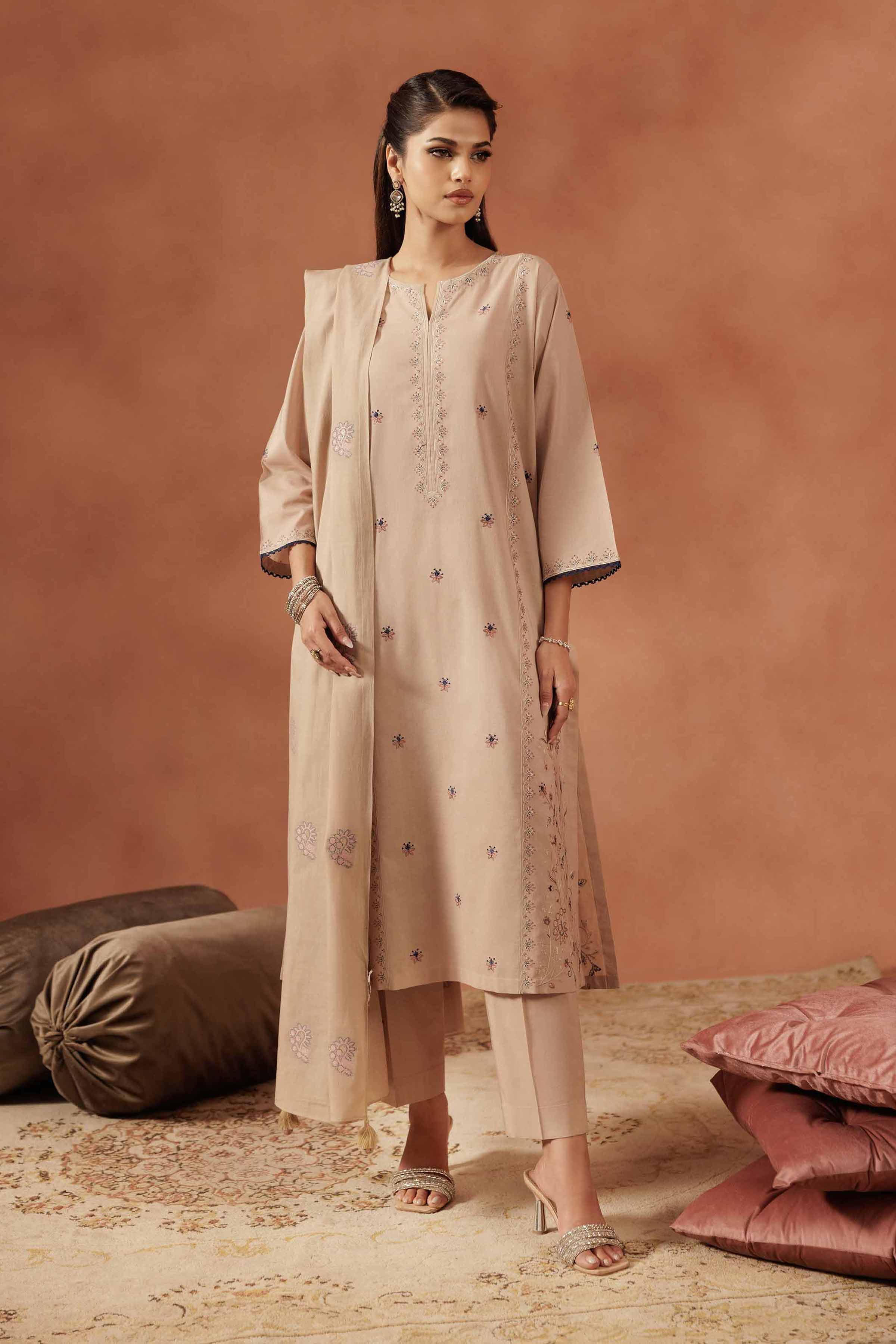 3 Piece - Embroidered Suit - KFE25-174 for Women - Pret Collection | Nishat | Shop Online