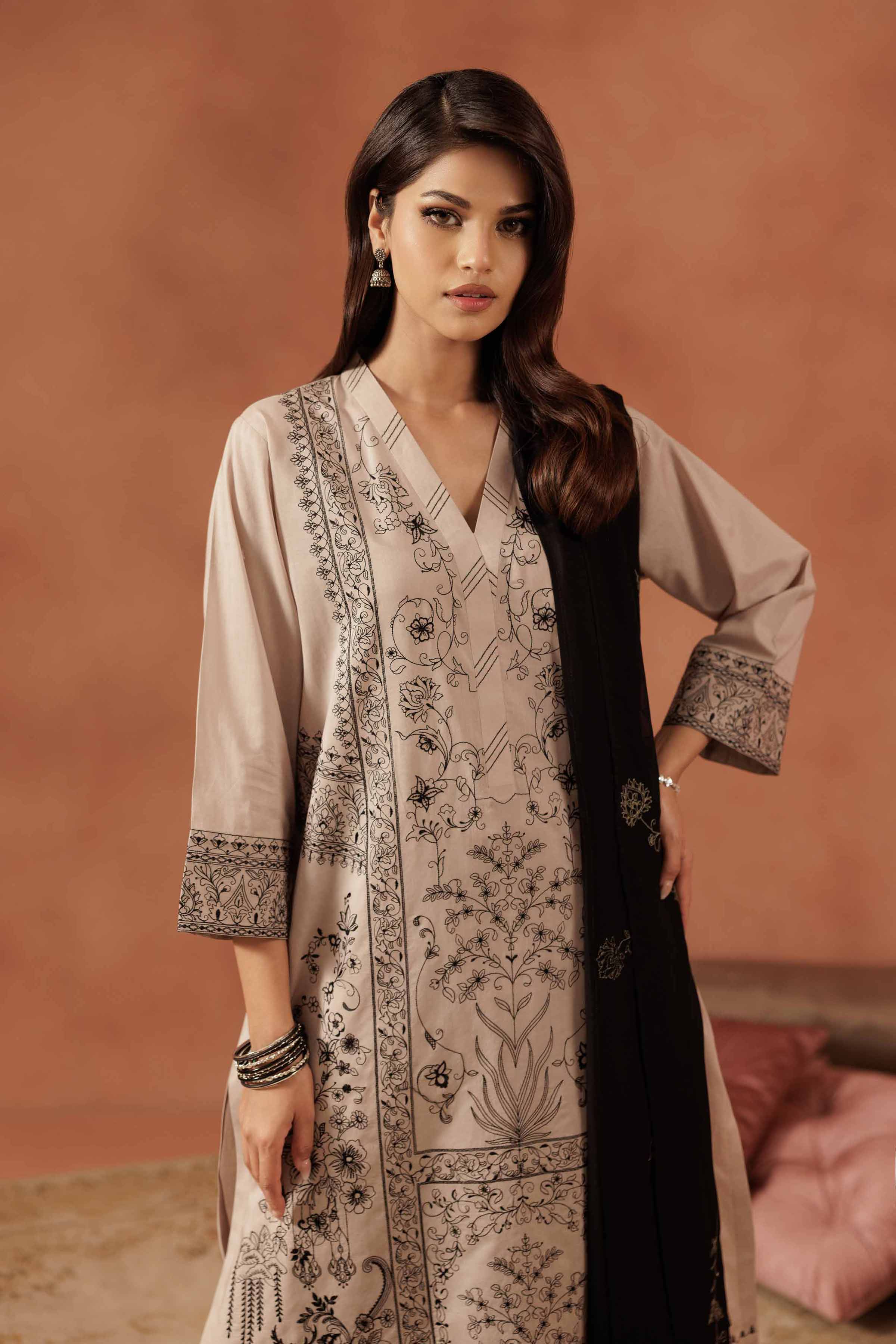 3 Piece - Embroidered Suit - KFE25-179 for Women - Pret Collection | Nishat | Shop Online