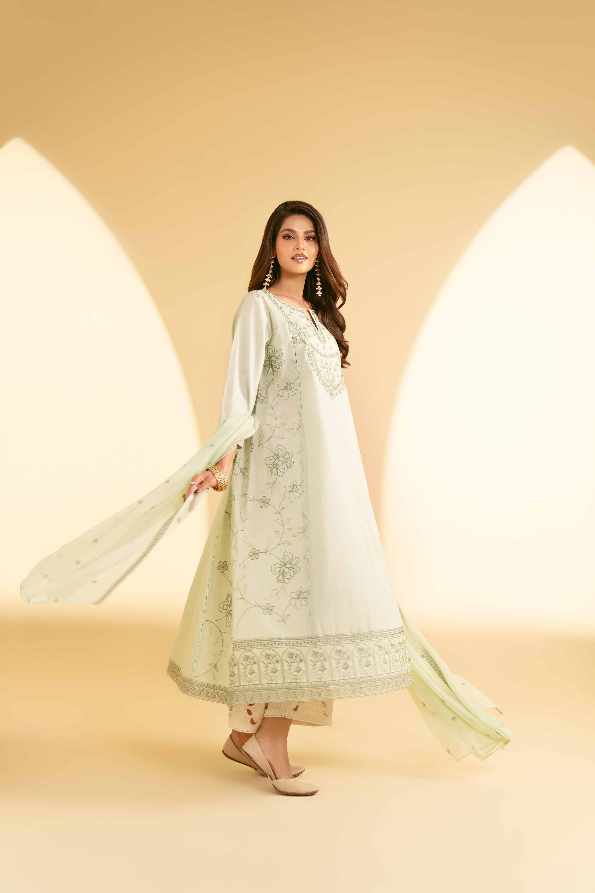 2 Piece - Embroidered Suit - KFE25-22
