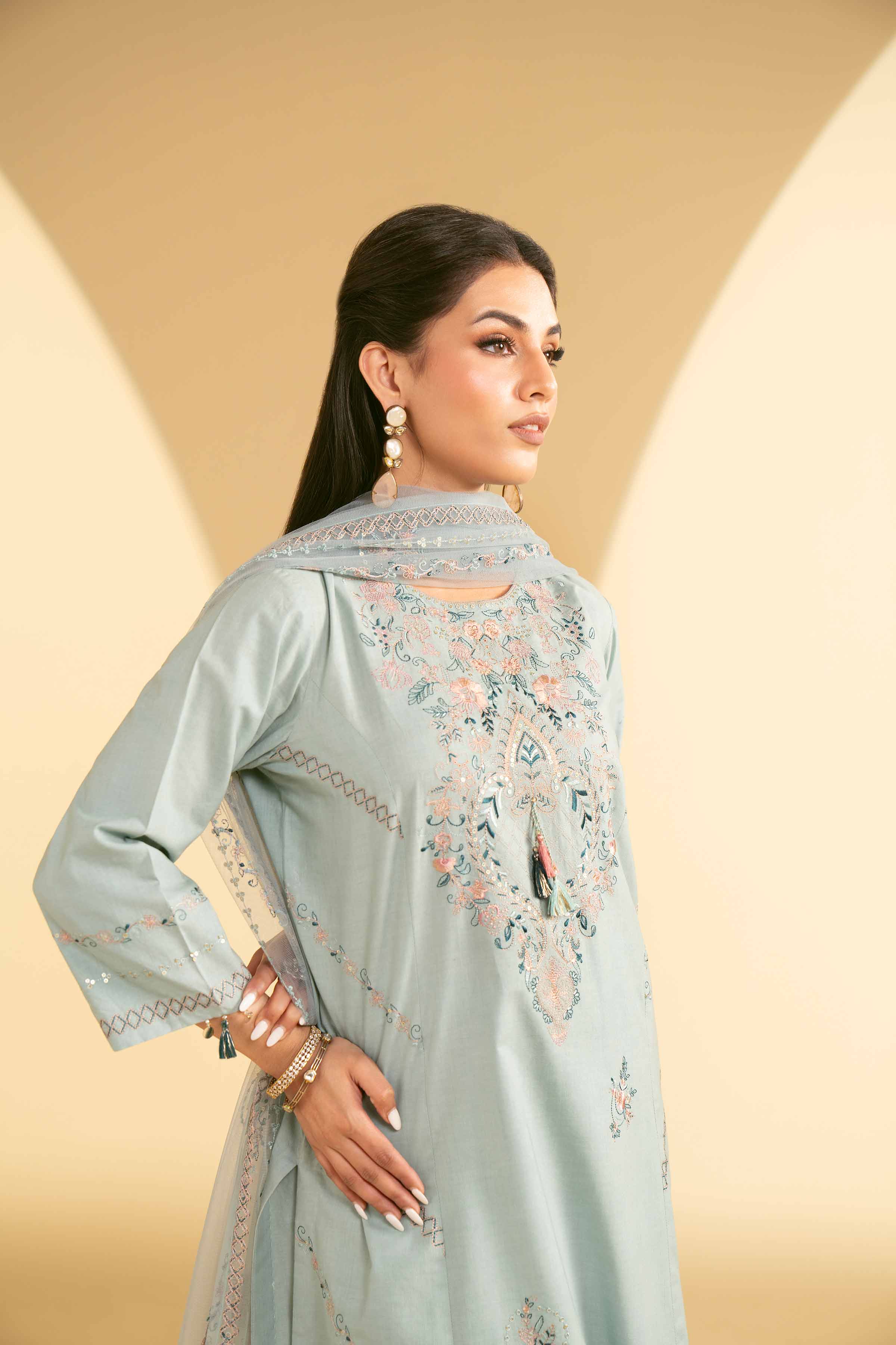 3 Piece - Embroidered Suit - KFE25-27