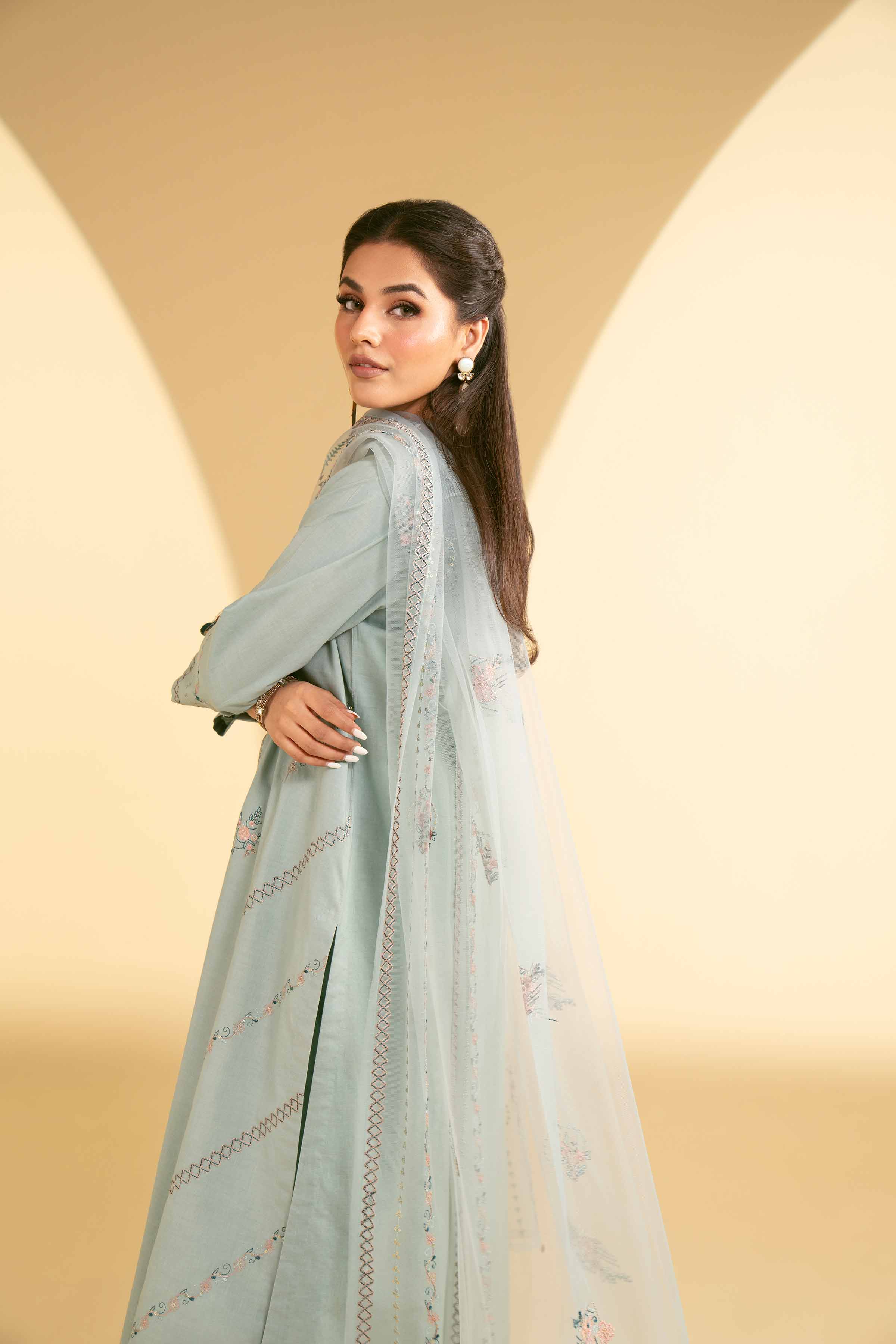 3 Piece - Embroidered Suit - KFE25-27