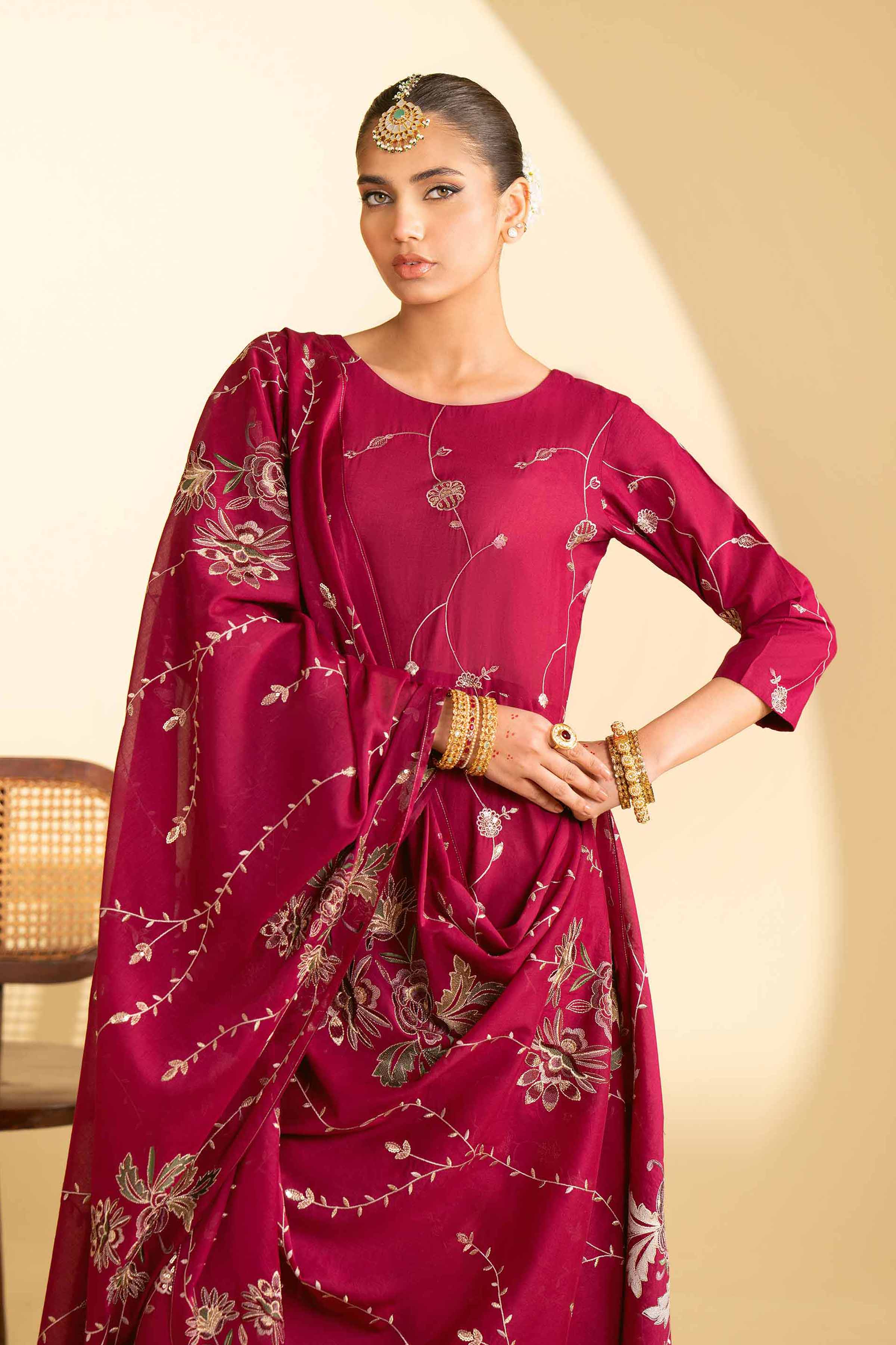 2 Piece - Embroidered Suit - KFE25-28