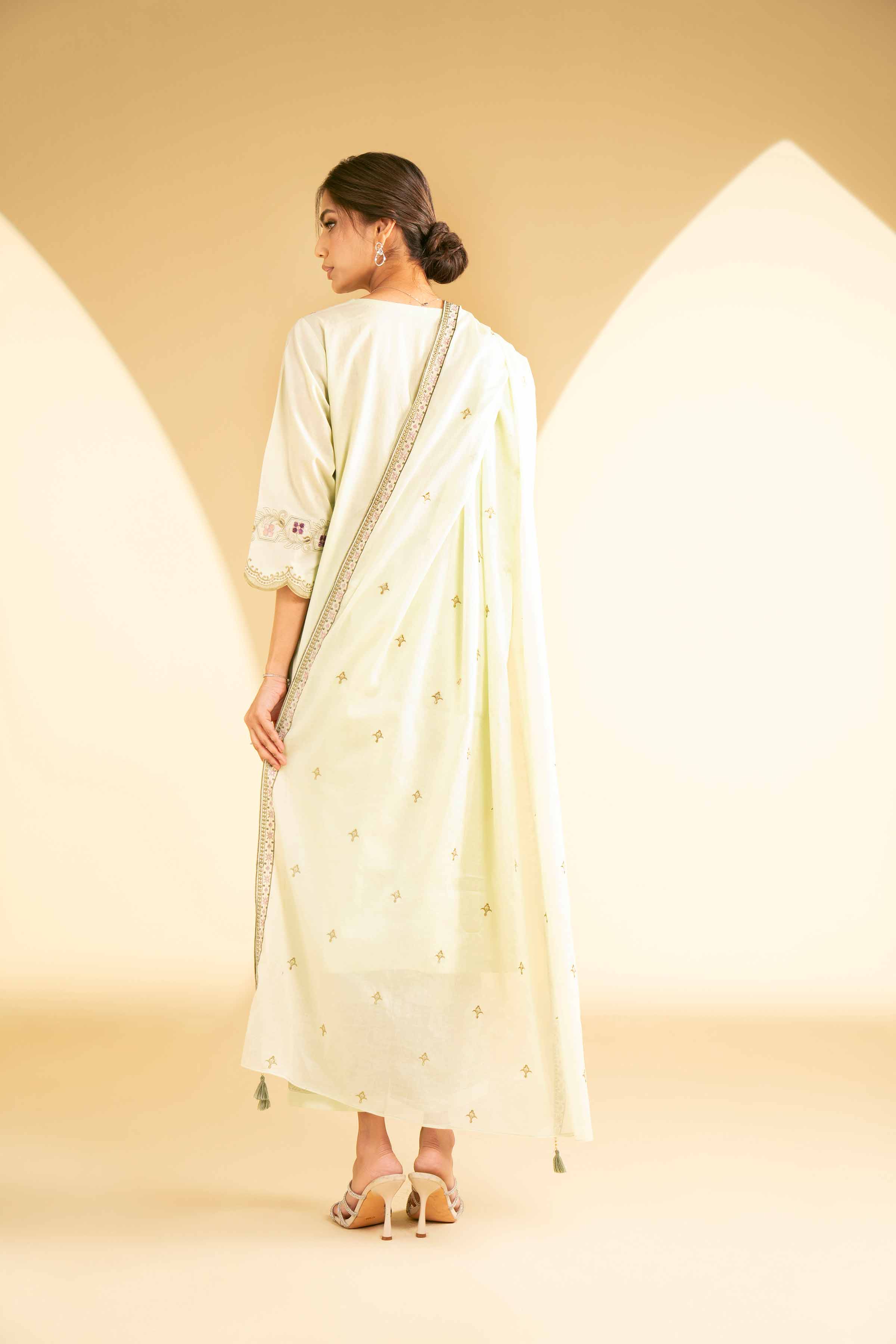 3 Piece - Embroidered Suit - KFE25-30