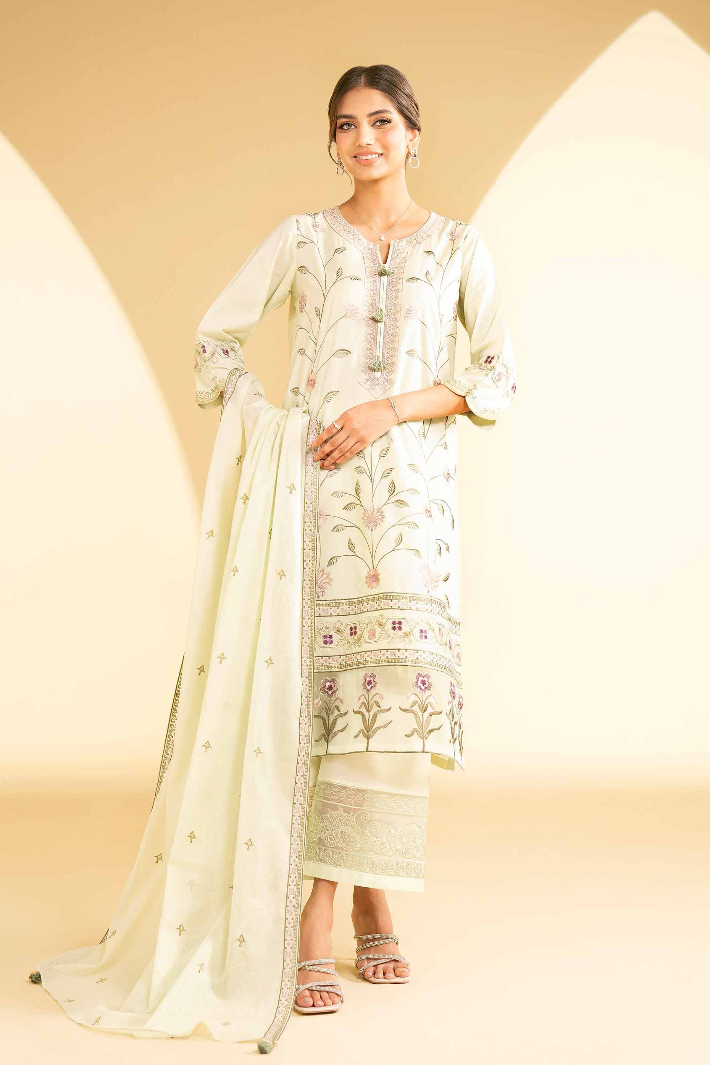 3 Piece - Embroidered Suit - KFE25-30
