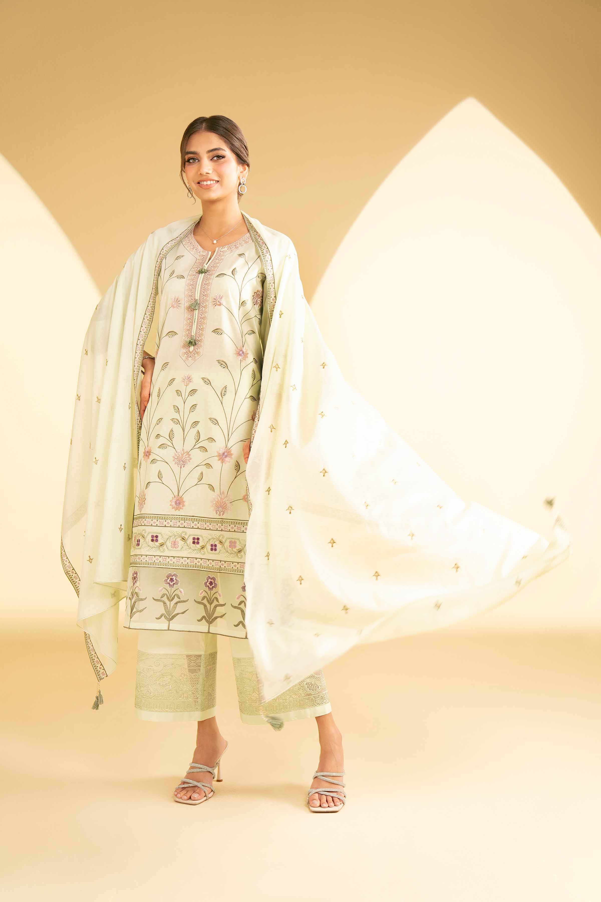 3 Piece - Embroidered Suit - KFE25-30