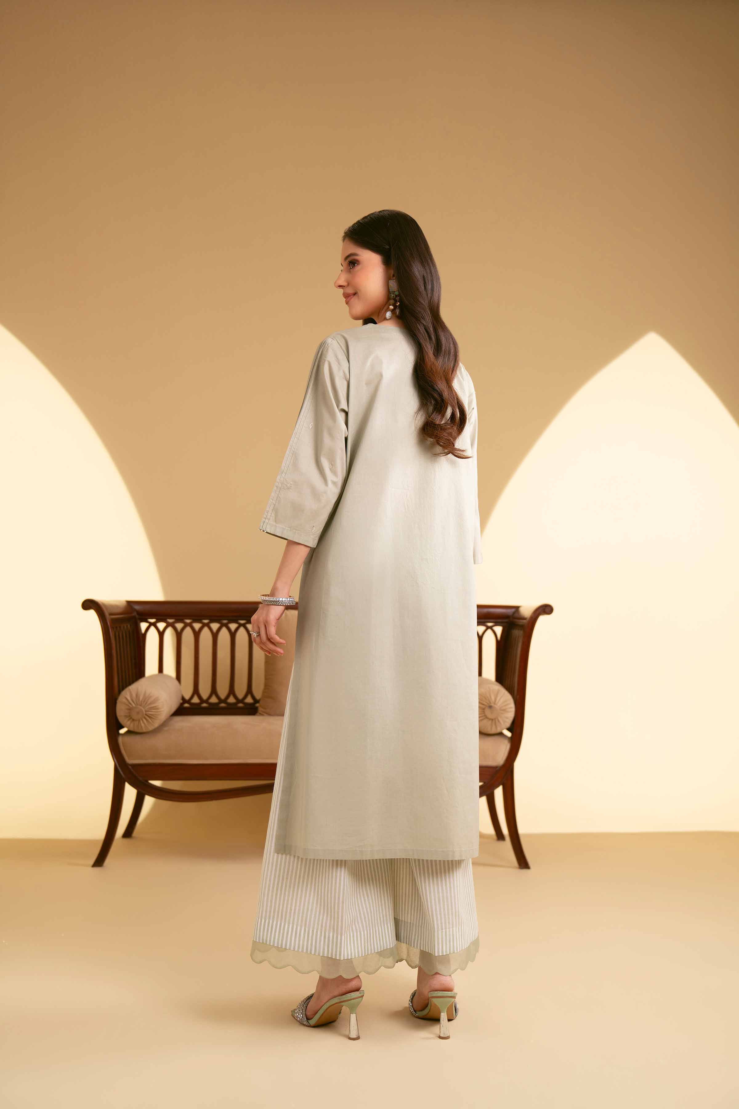 2 Piece - Embroidered Suit - KFE25-32