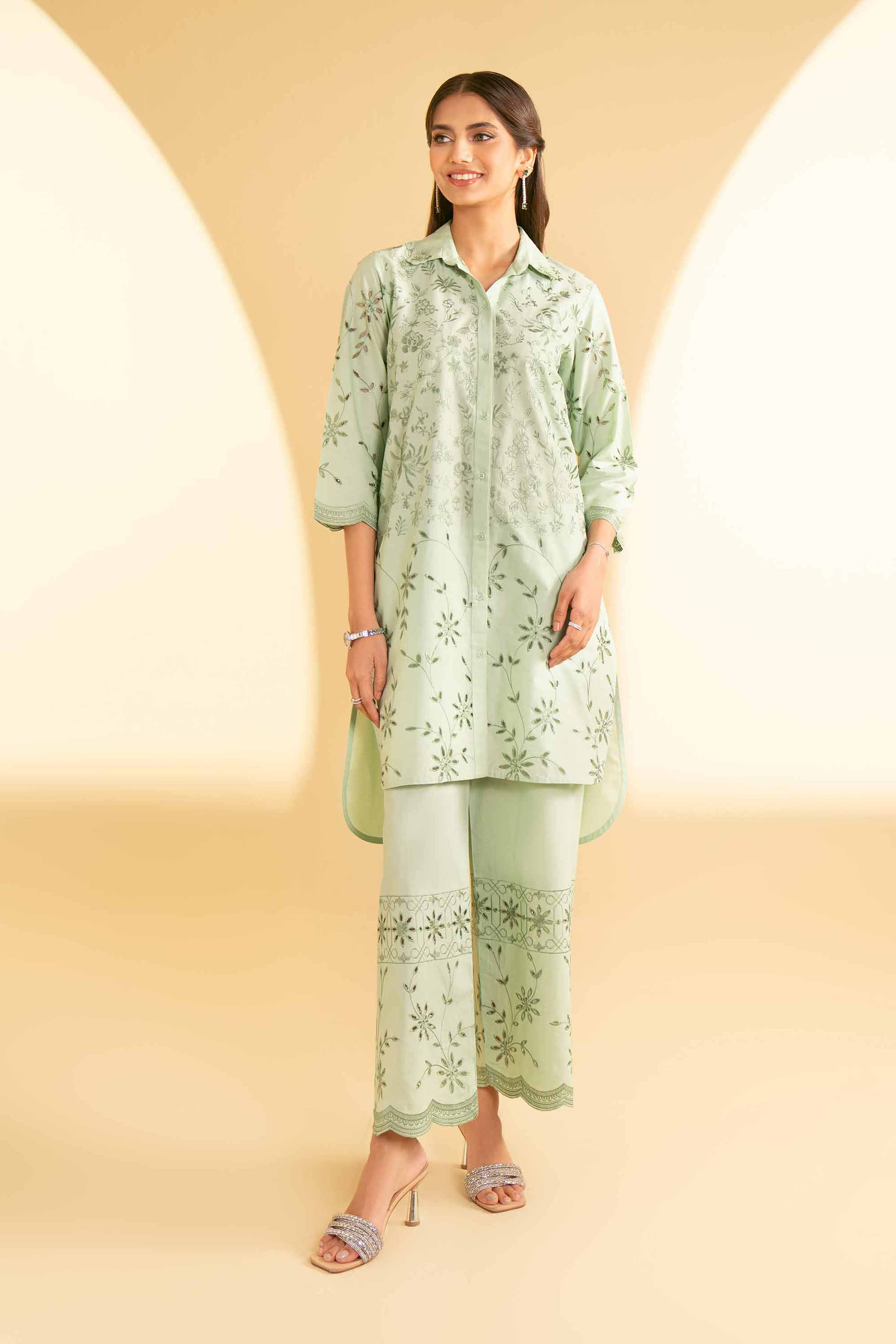 2 Piece - Embroidered Suit - KFE25-33