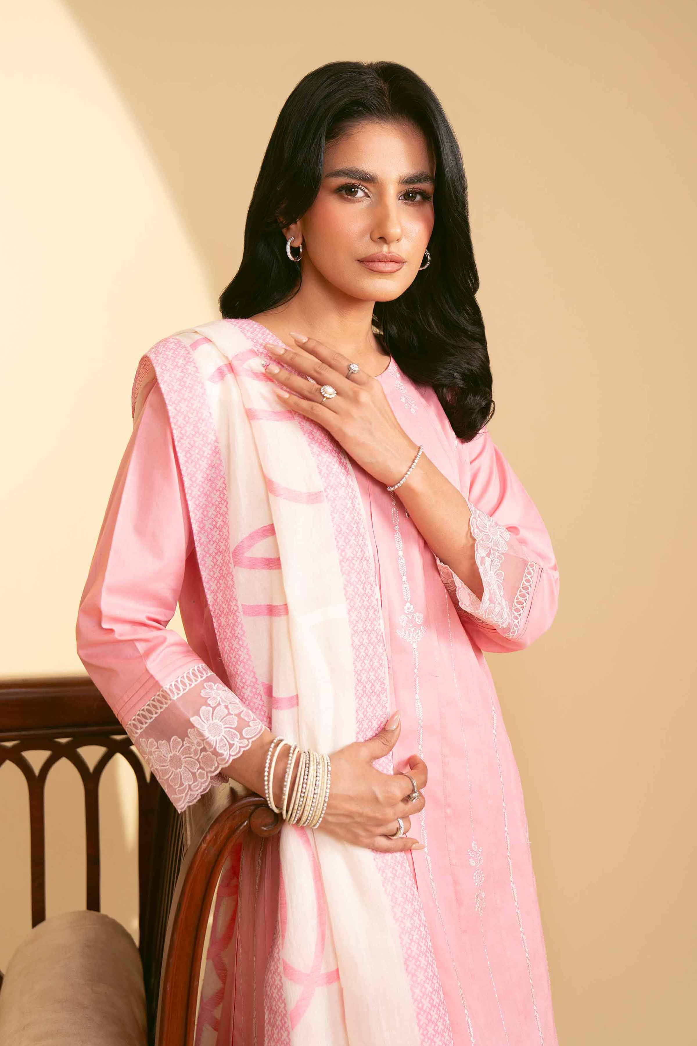 3 Piece - Embroidered Suit - KFE25-38