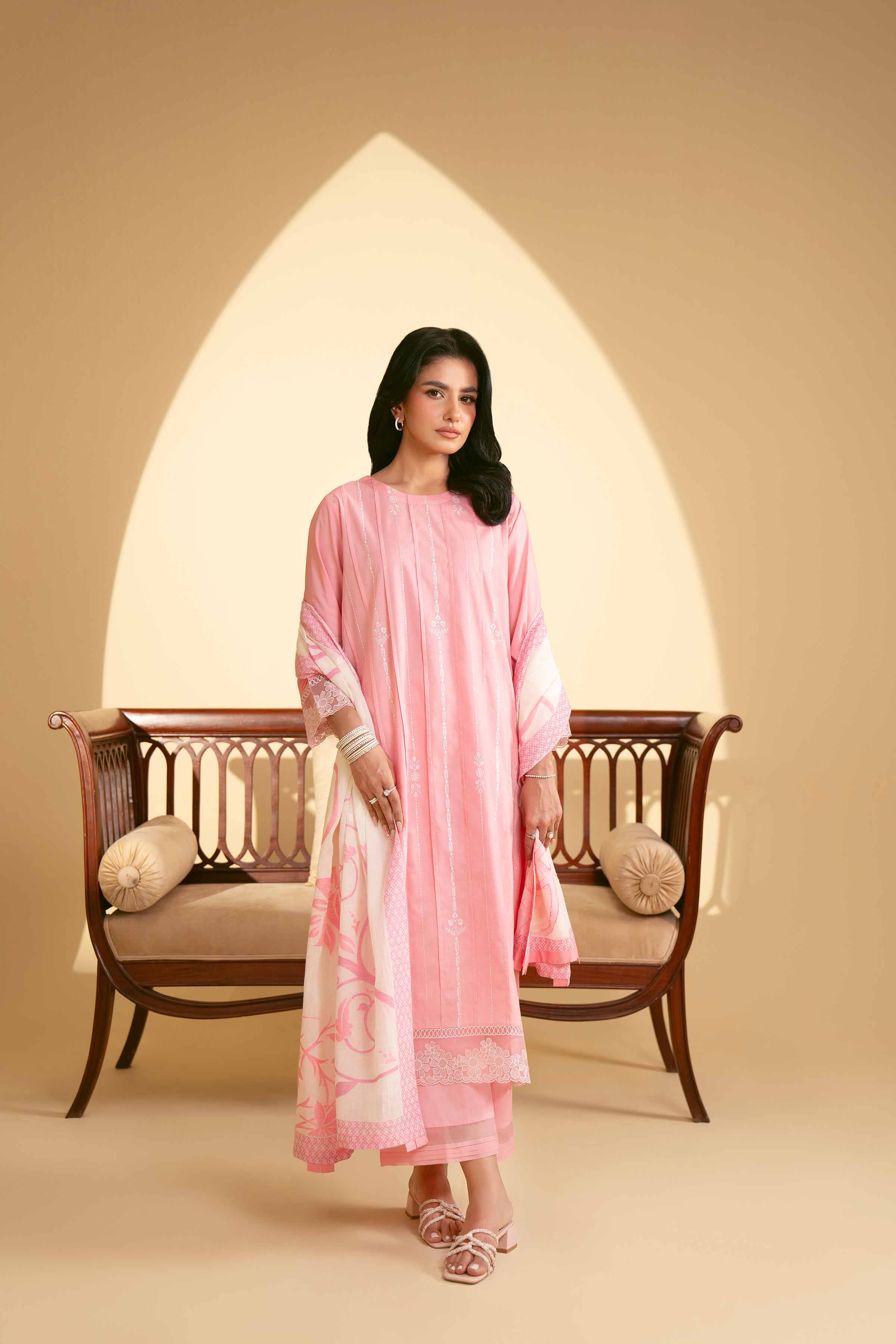 3 Piece - Embroidered Suit - KFE25-38