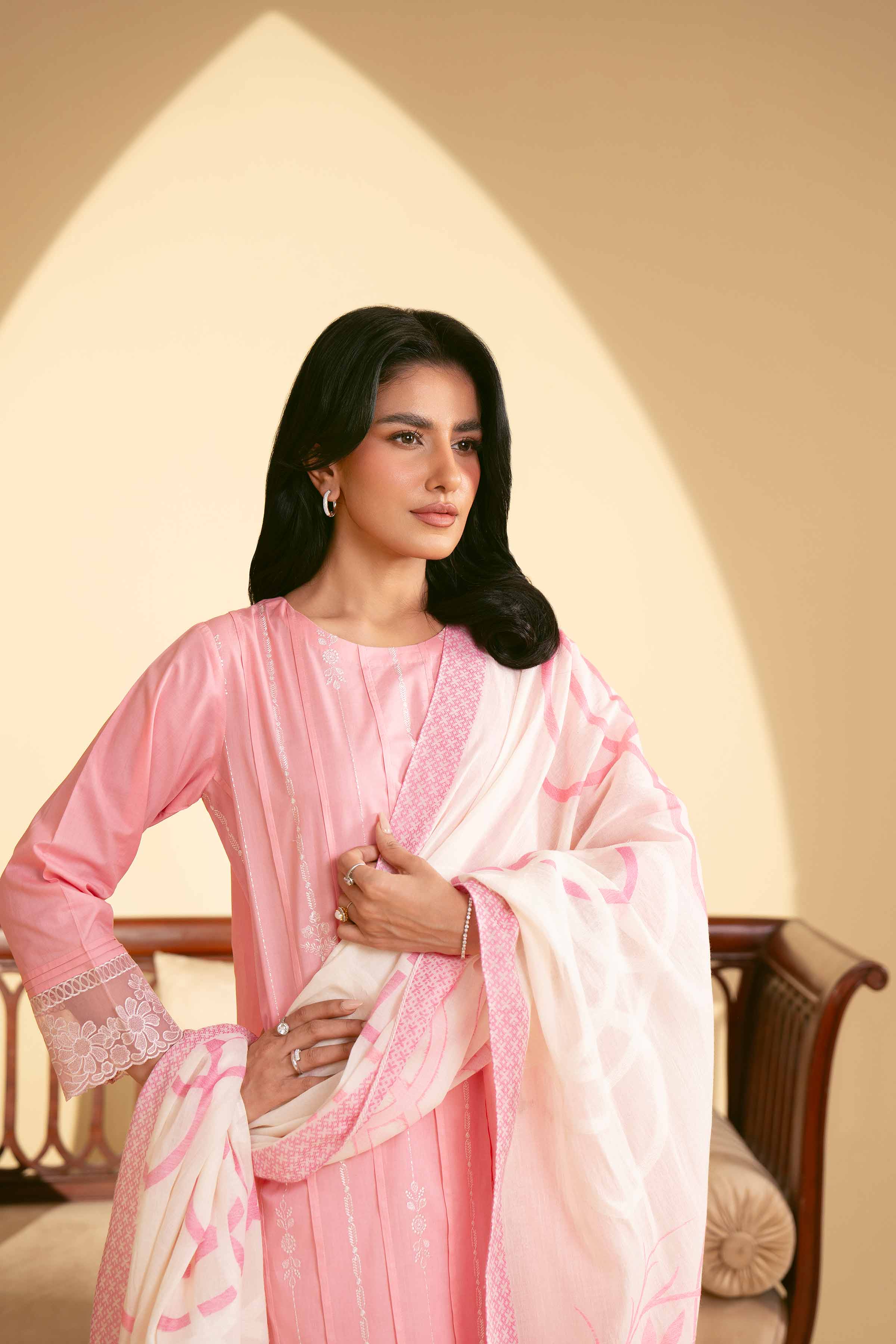3 Piece - Embroidered Suit - KFE25-38
