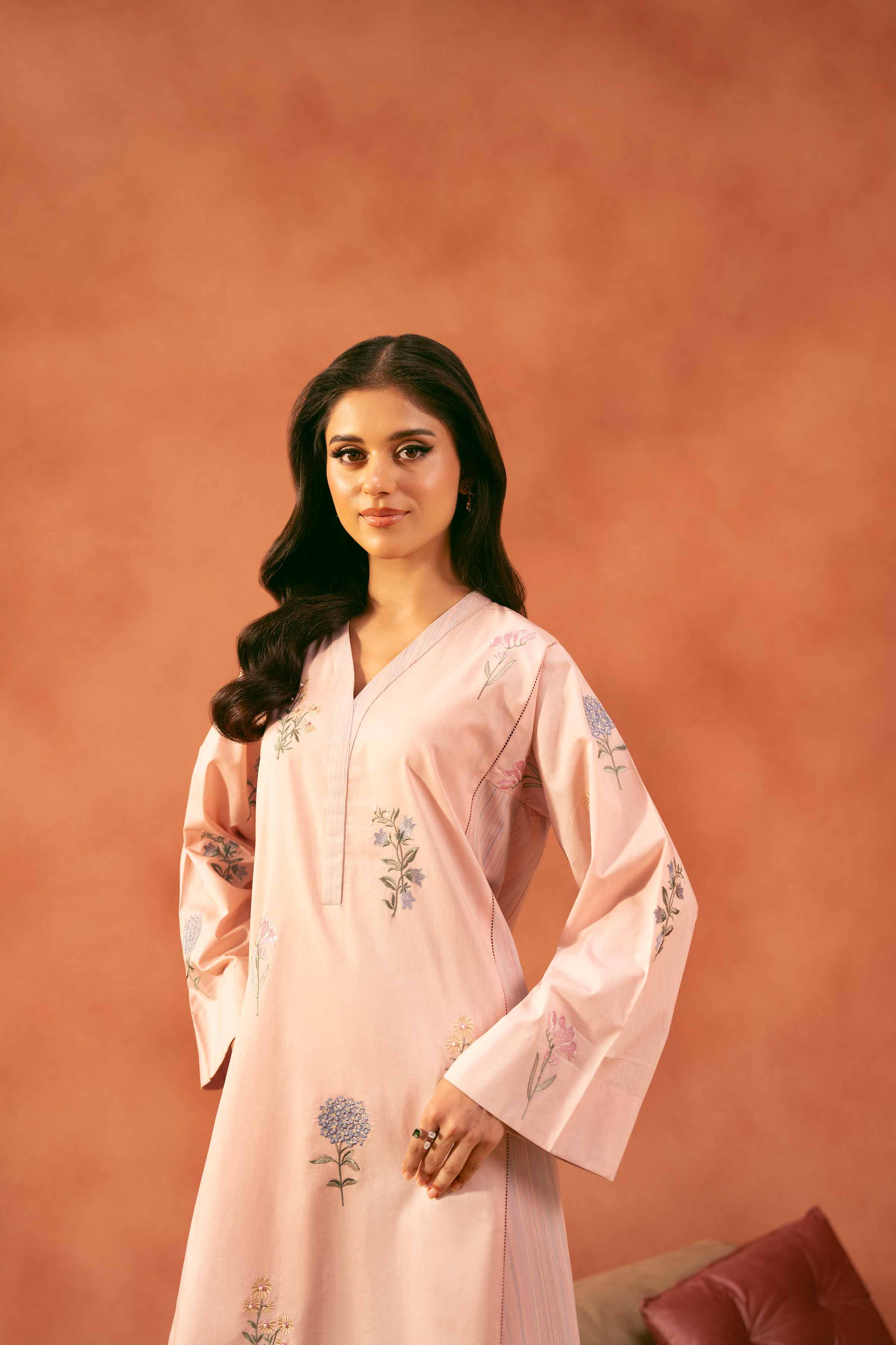2 Piece - Embroidered Suit - KFE25-47