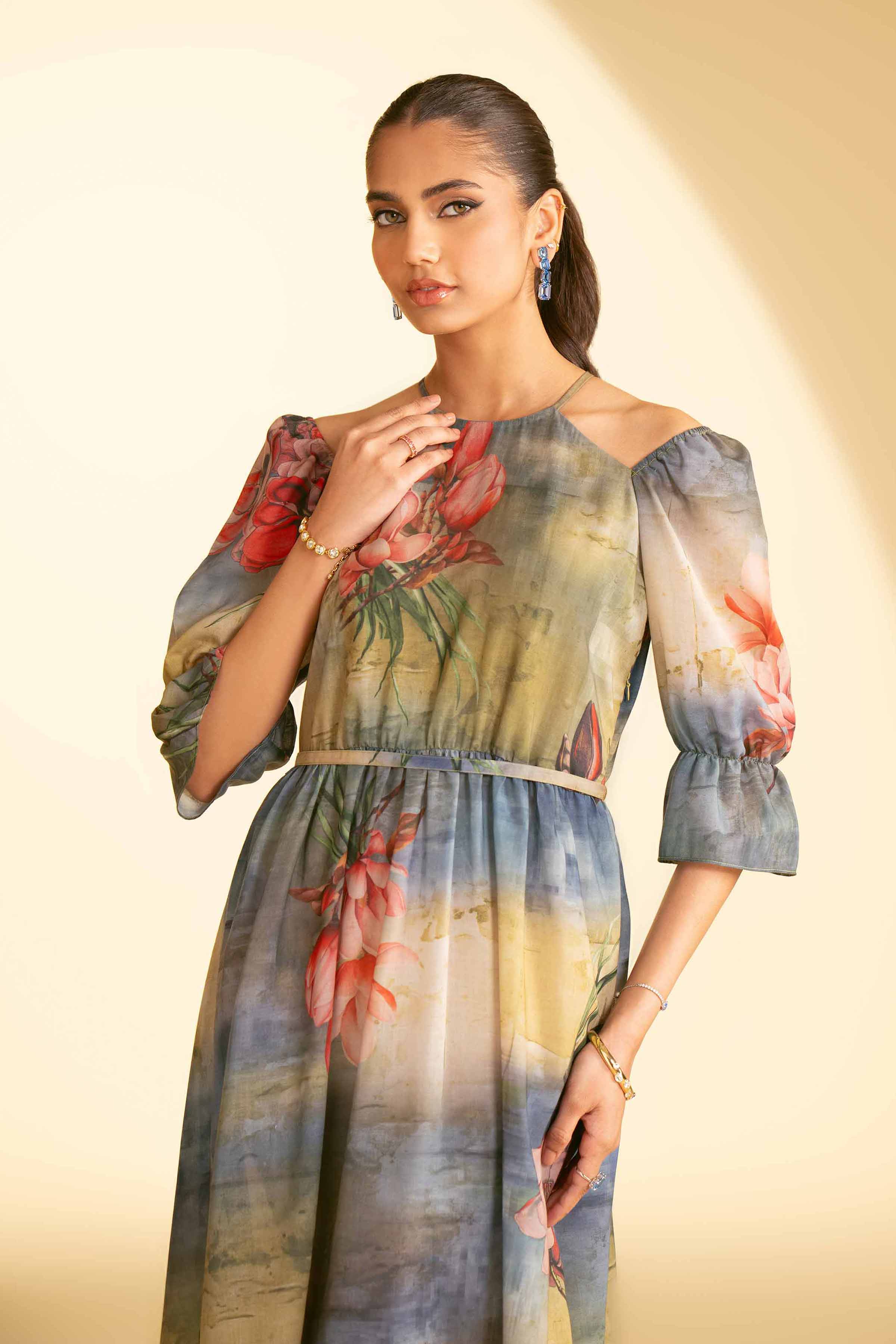 Printed Dress - KFE25-54