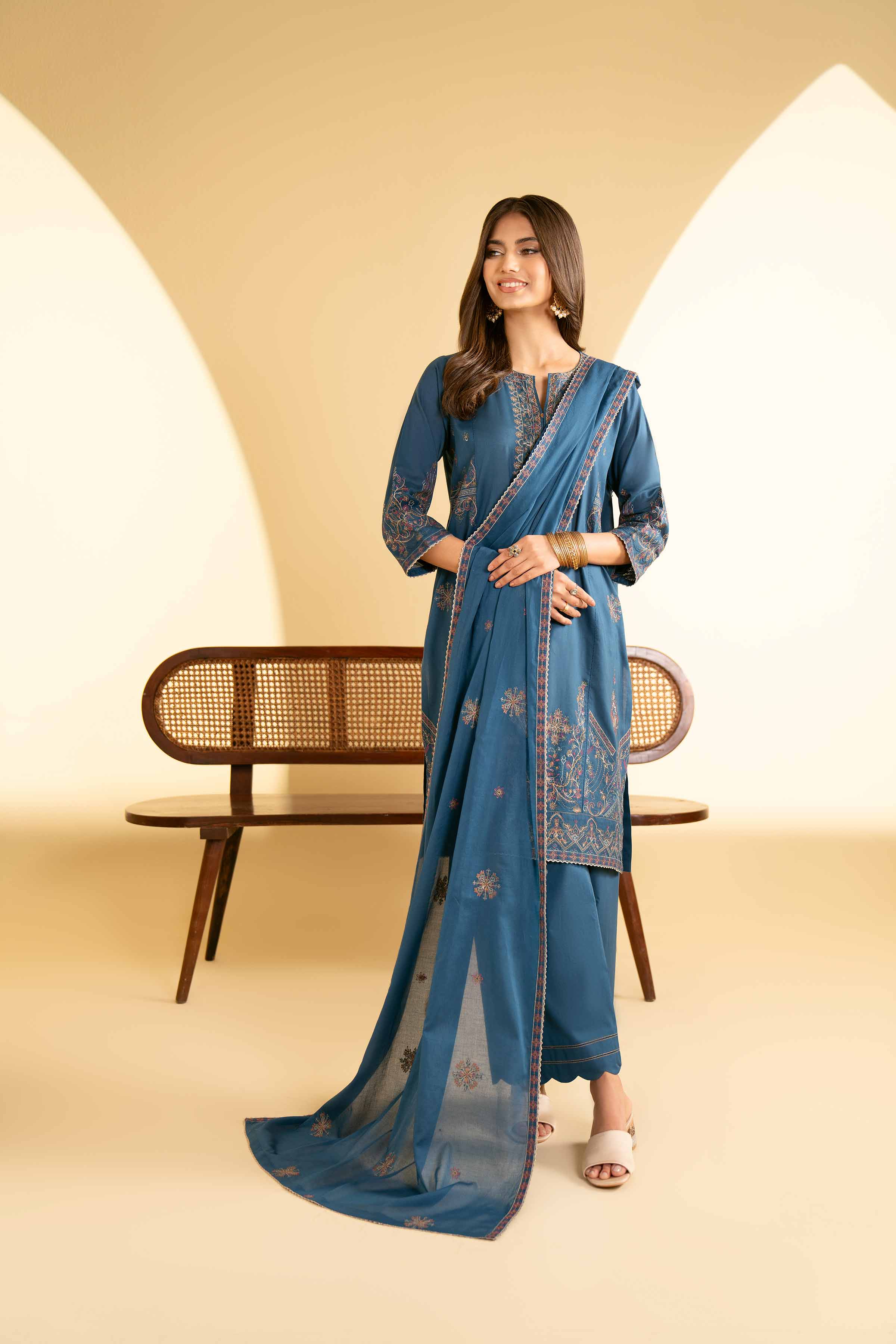 3 Piece - Embroidered Suit - KFE25-60