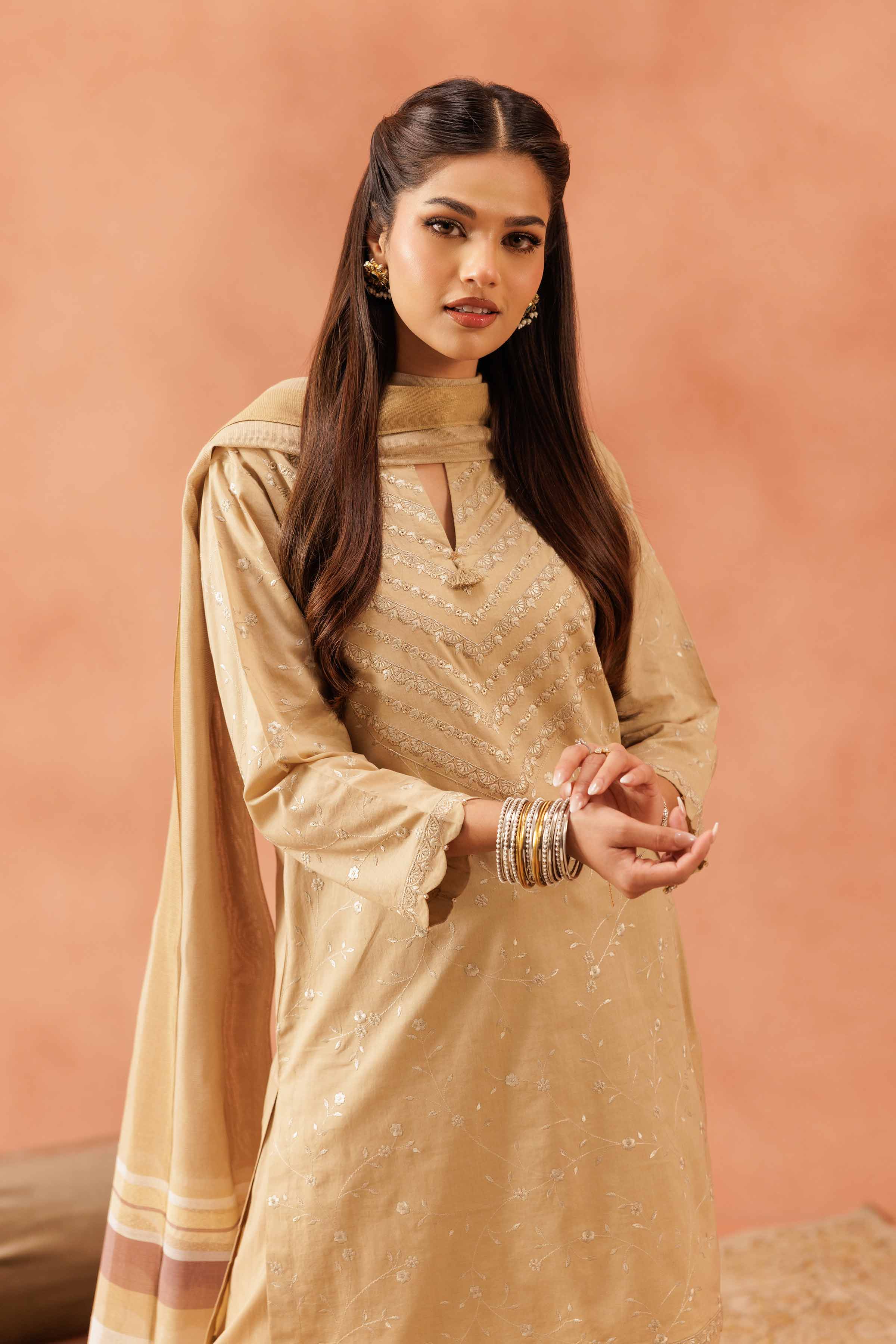 3 Piece - Embroidered Suit - KFE25-85