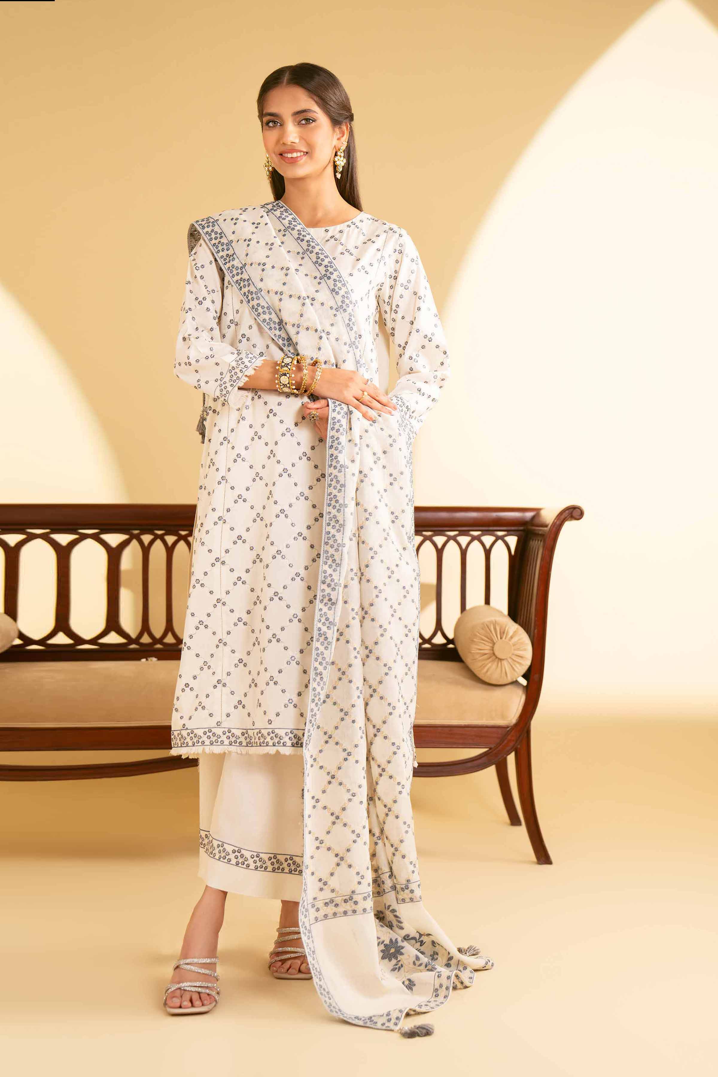 3 Piece - Embroidered Suit - KFE25-90