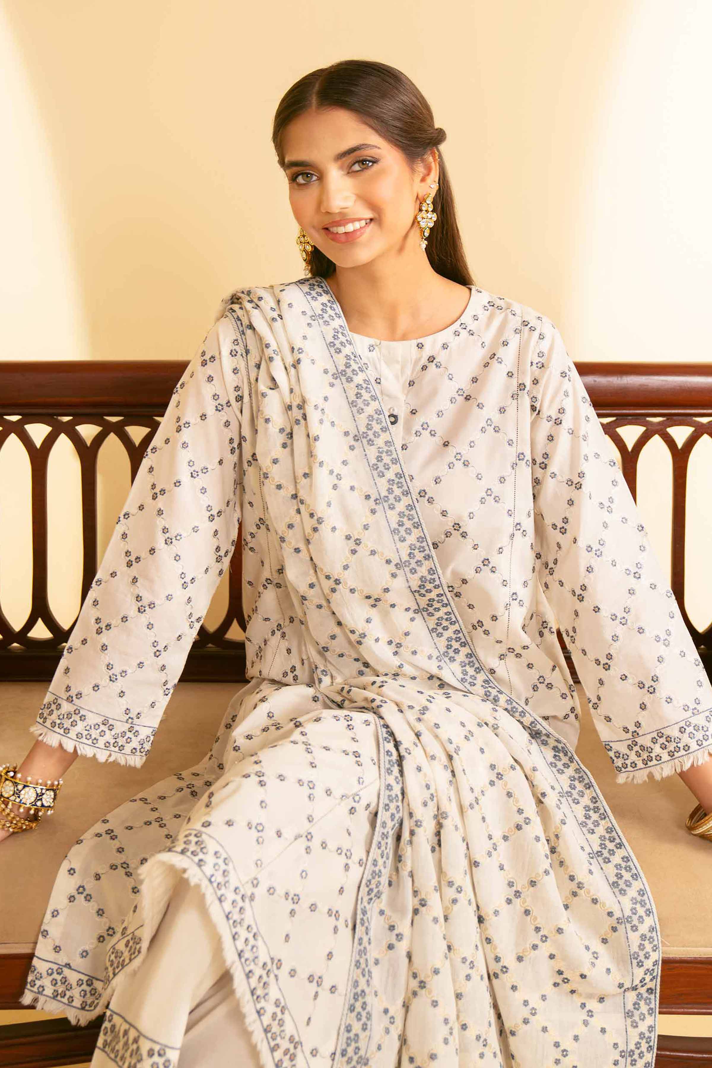 3 Piece - Embroidered Suit - KFE25-90