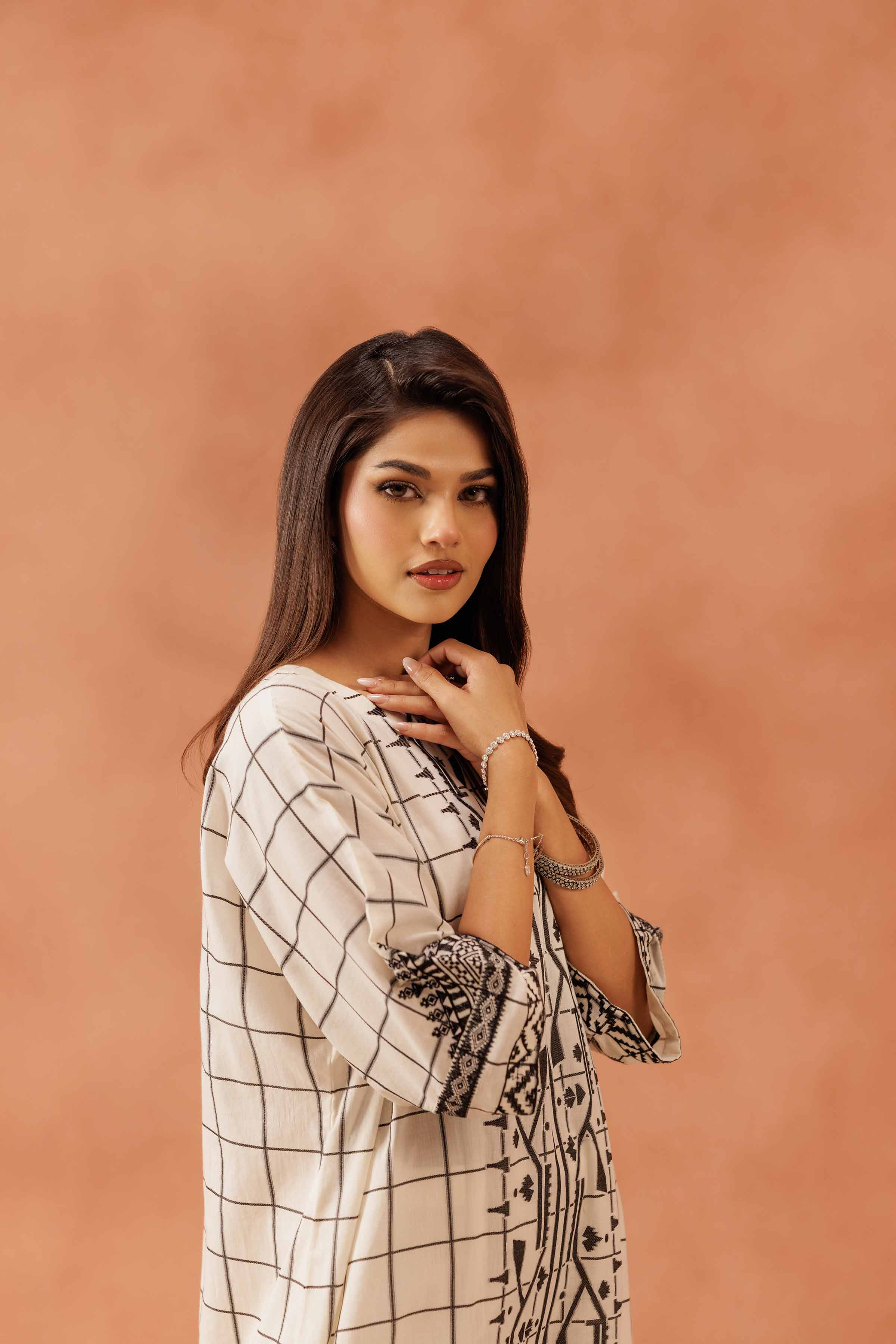 2 Piece - Printed Embroidered Suit - KFE25-92 for Women - Pret Collection | Nishat | Shop Online