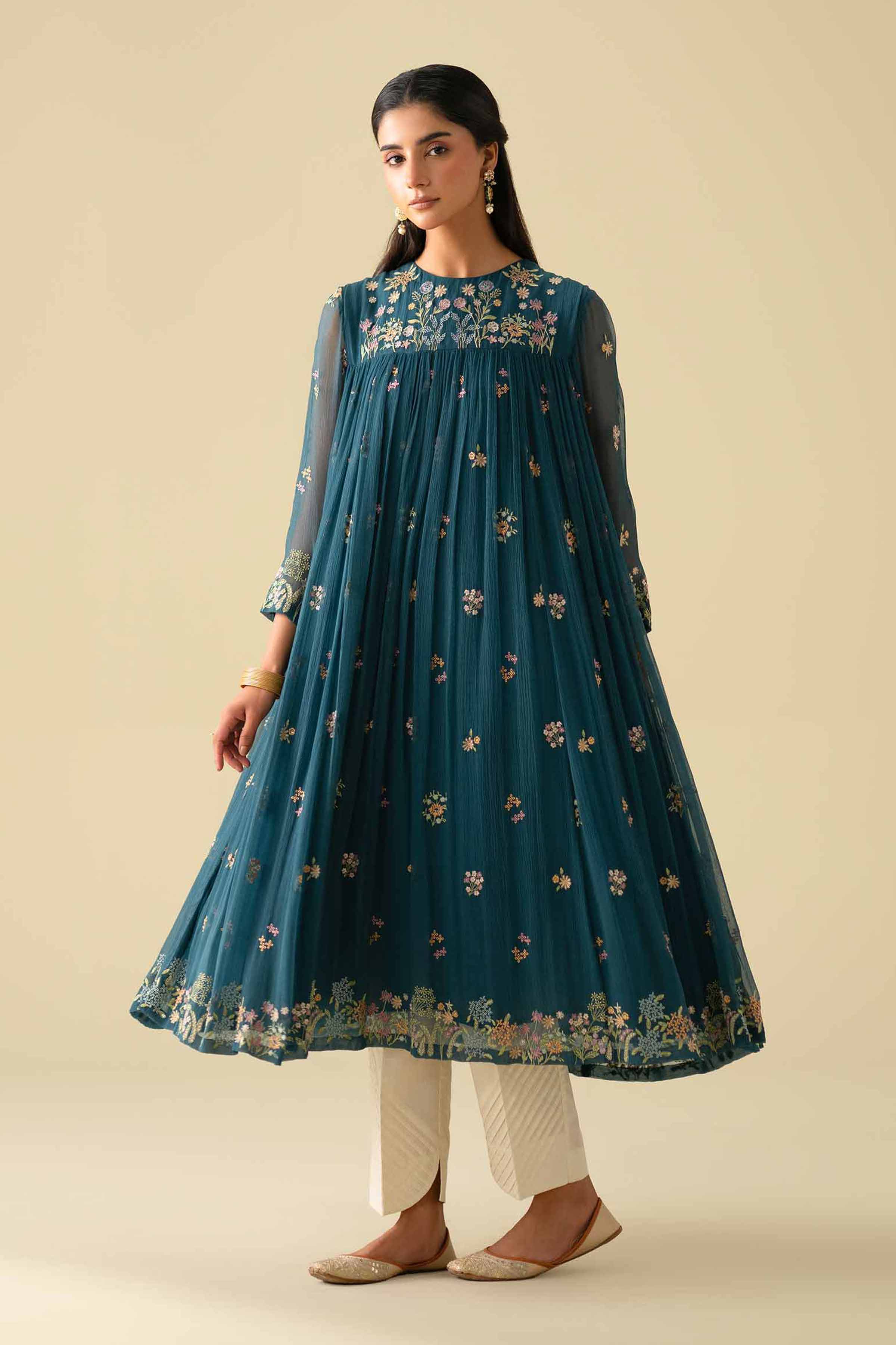 Embroidered Dress - KFE26-05 for Women - Pret Collection | Nishat | Shop Online